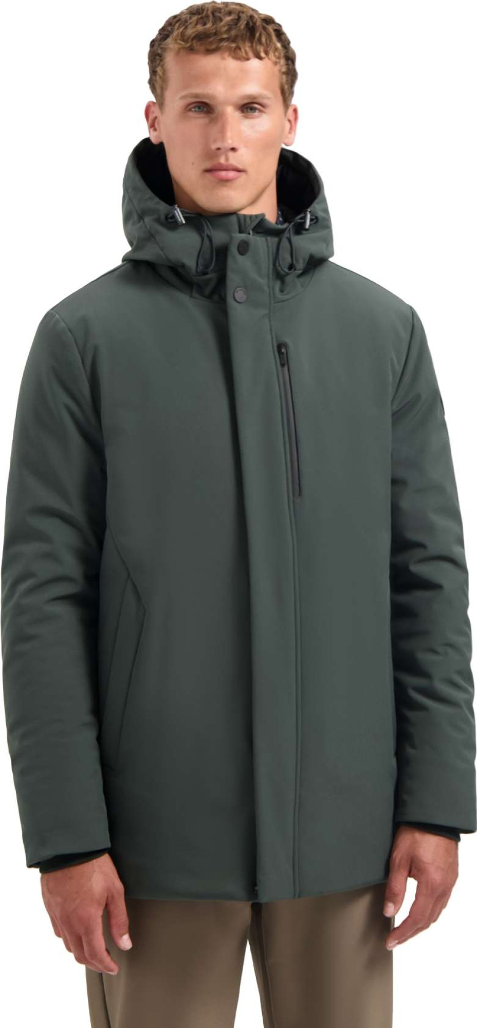 No Excess Jacket long soft shell dark steel