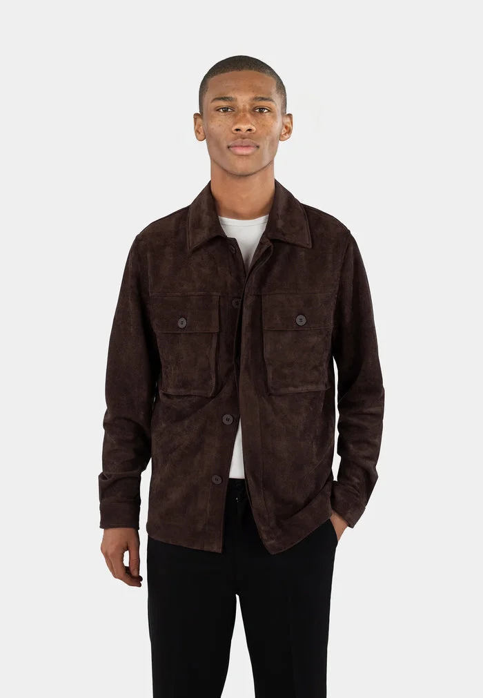 Ciszere Nash vegan suede jacket-50029-065-05-java