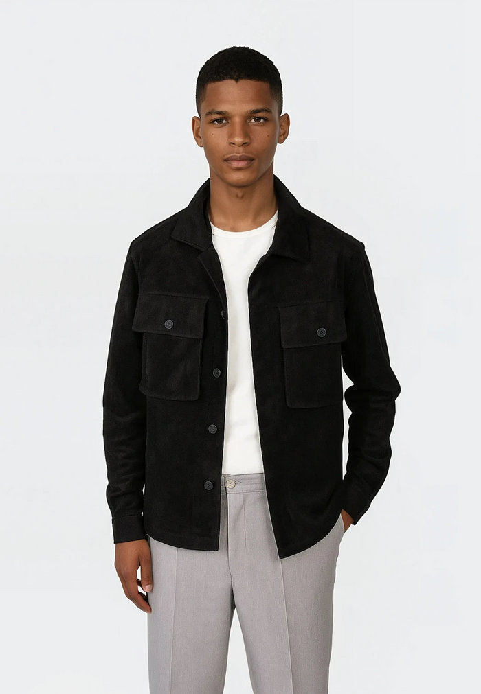 Ciszere Nash vegan suede jacket 50029-069-06 black