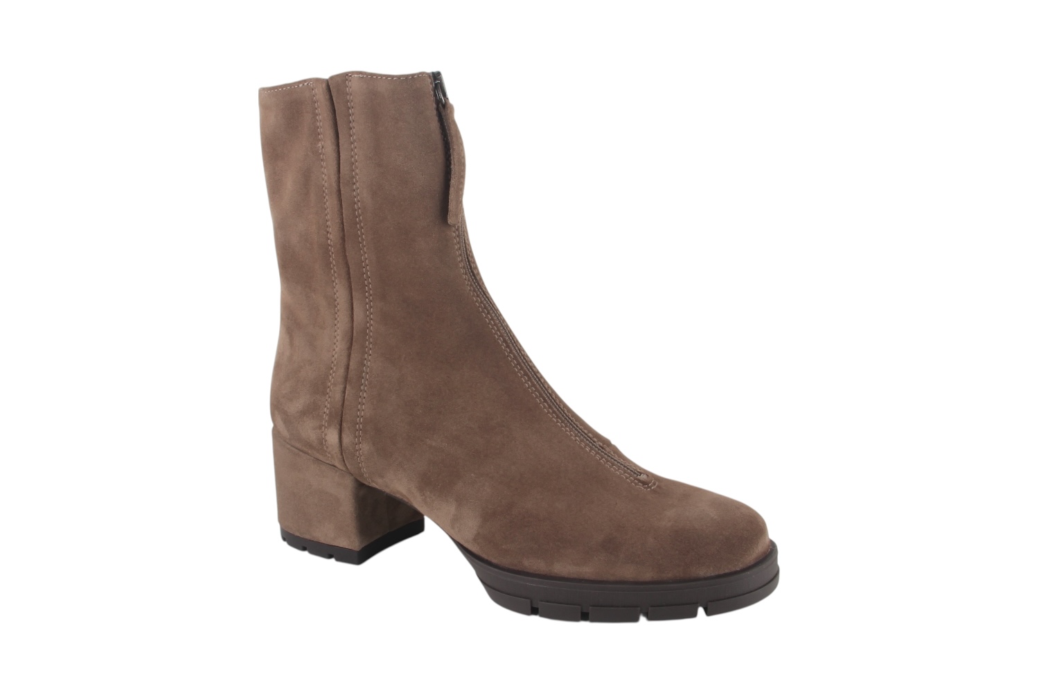 Unisa Jecko bs taupe dames enkellaarzen gekleed
