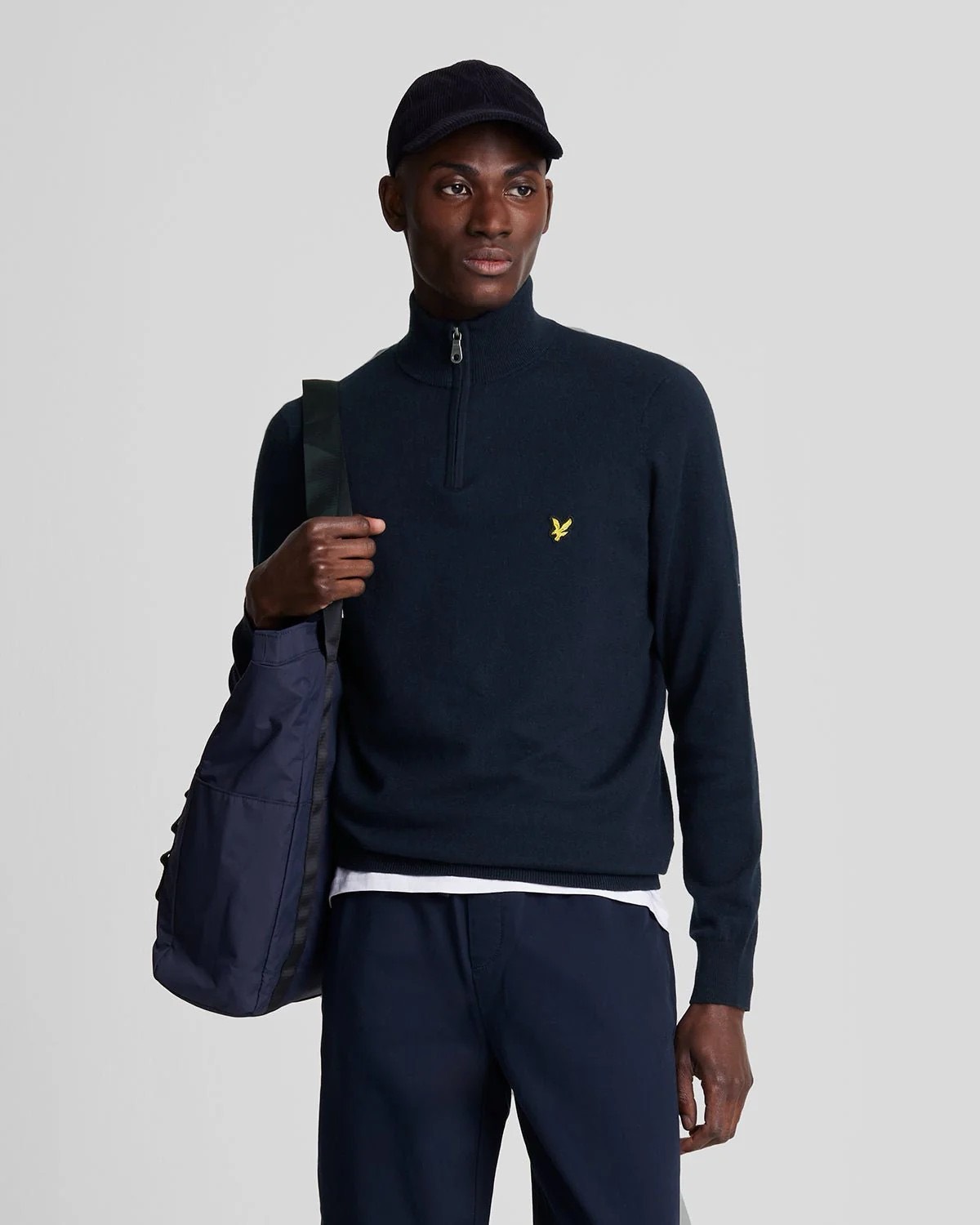 Lyle and Scott Loop back quarter zip sweat -