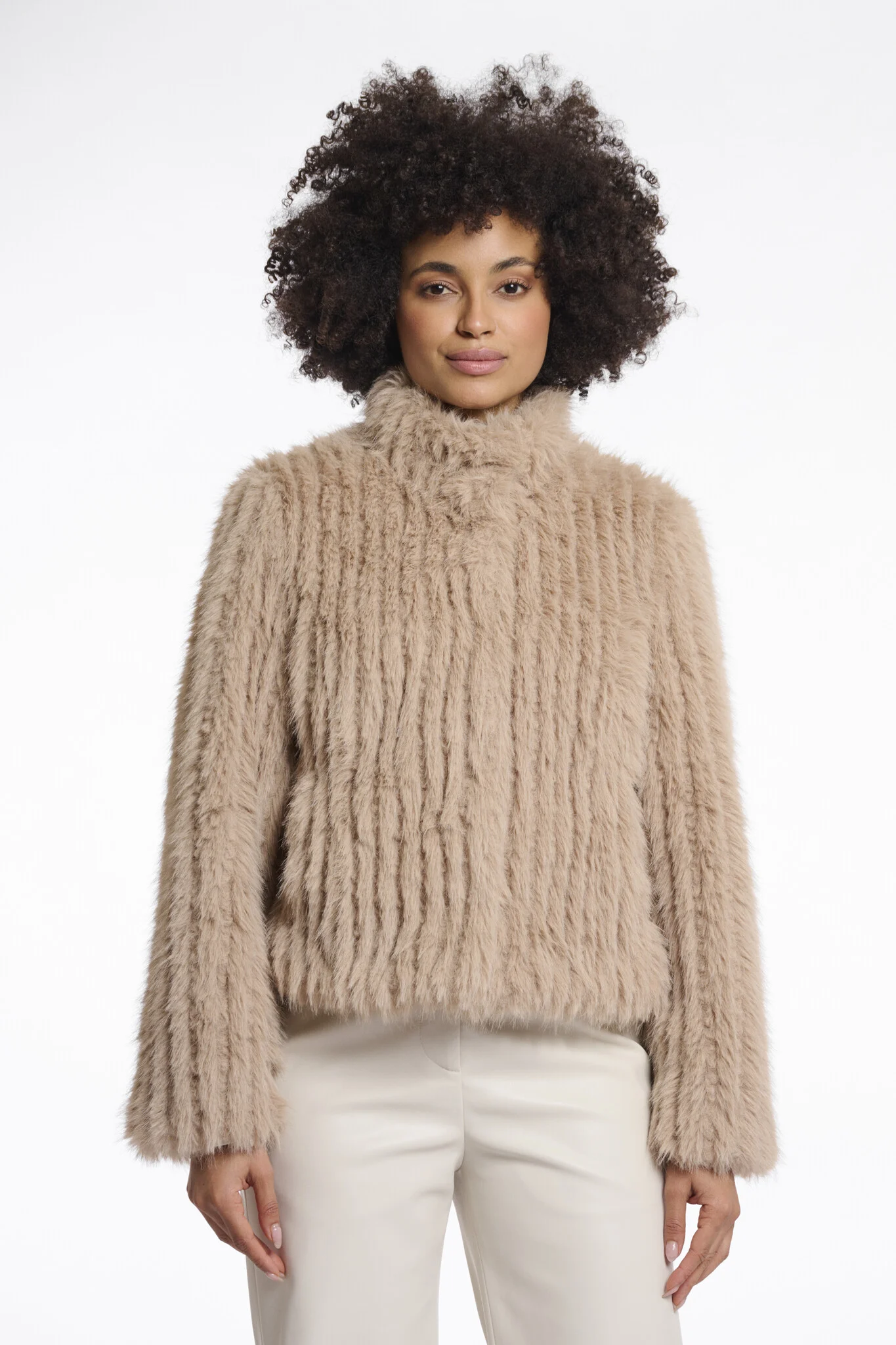 Rino & Pelle Faith.7002511 rino en pelle jacket with closure oat