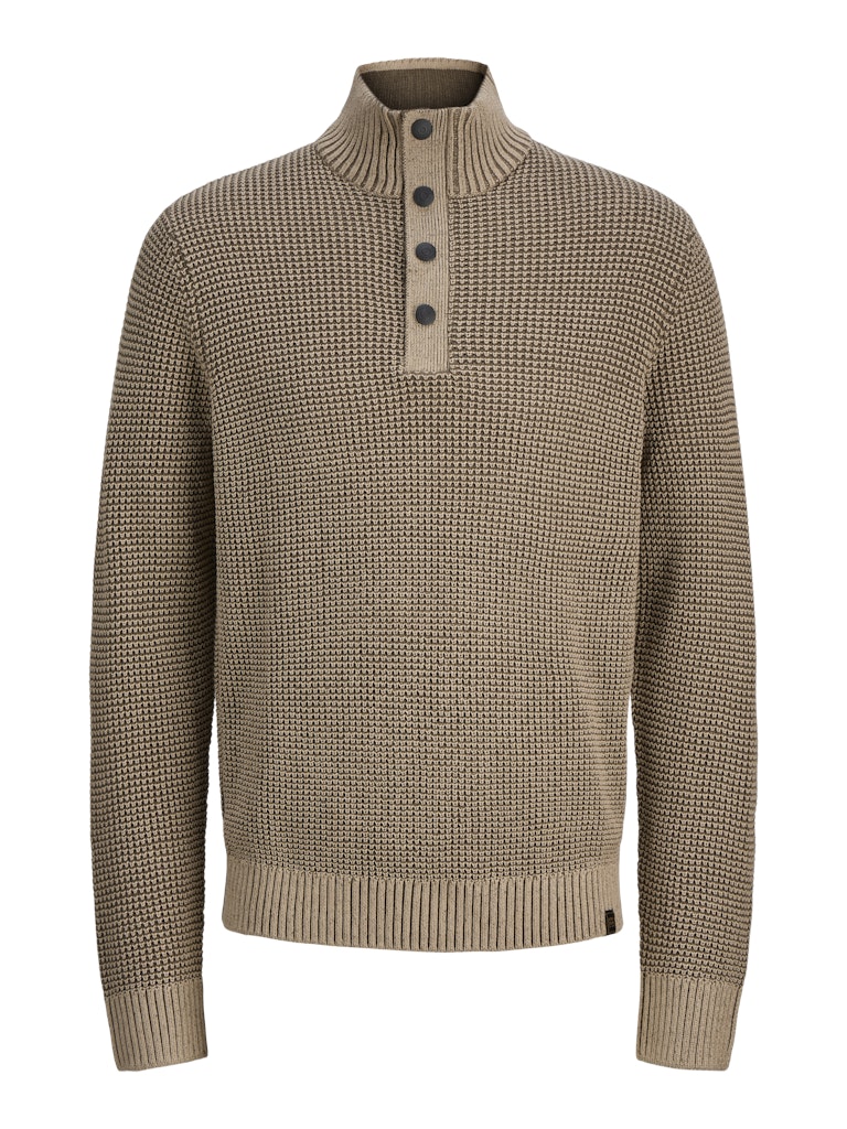 Jack & Jones jjethan knit high neck 12278965 crockery