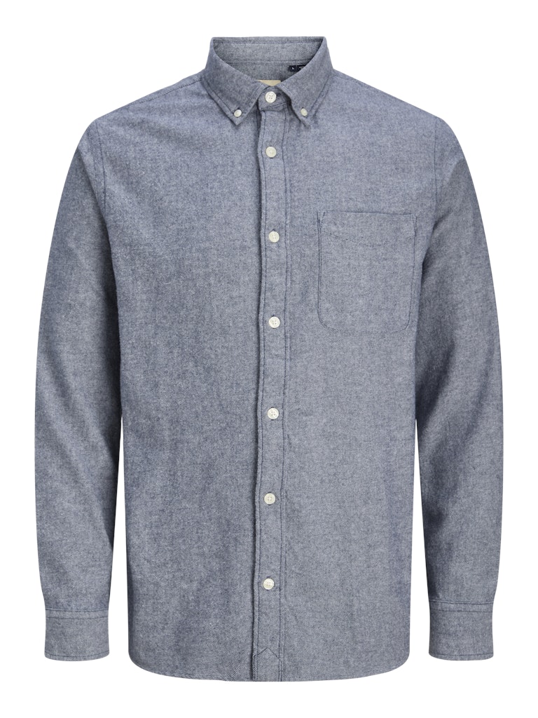 Jack & Jones jprblubrook twill solid l/s shirt l 12282353 night sky