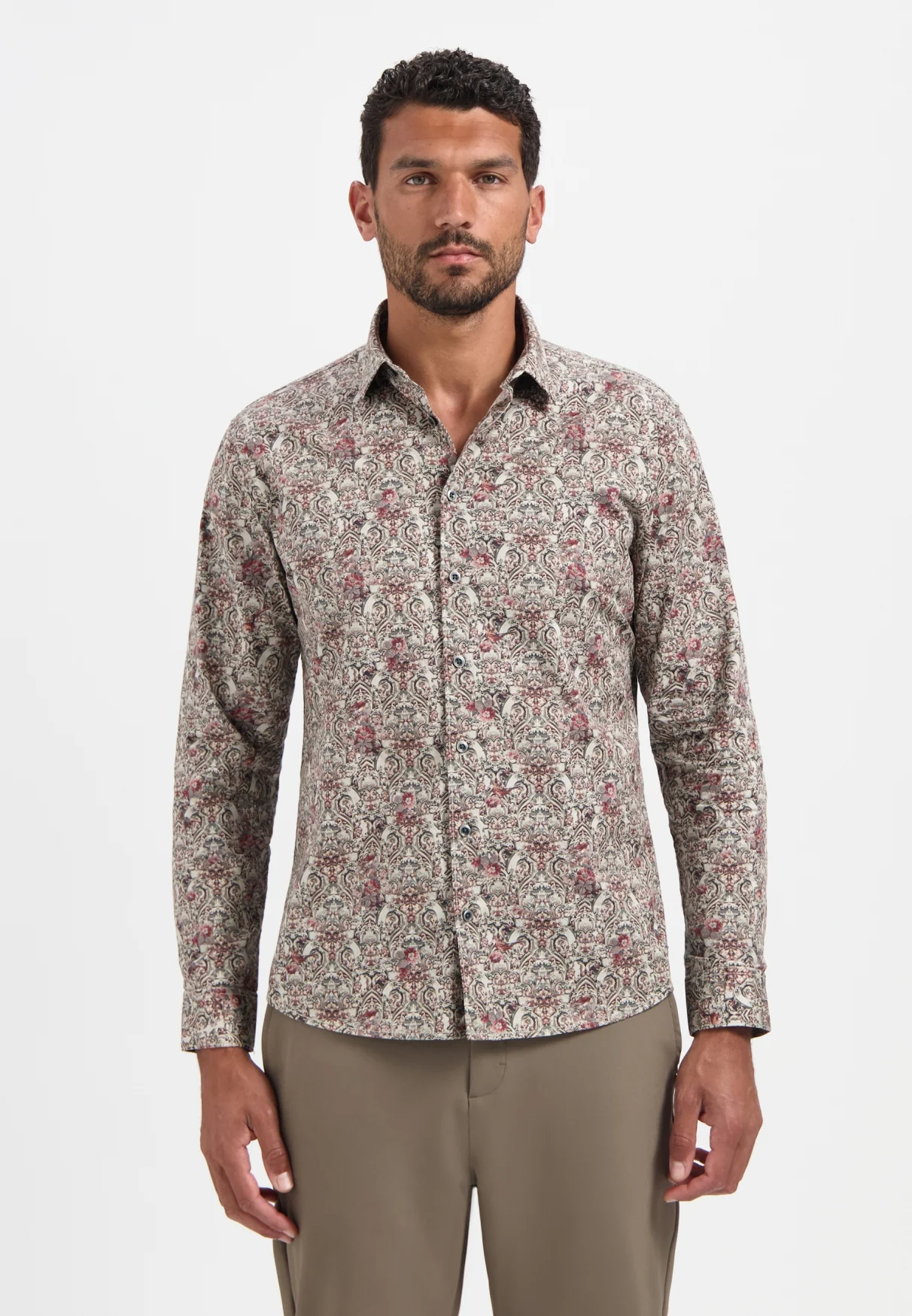 No Excess Heren overhemd 29430825 023 dark grey