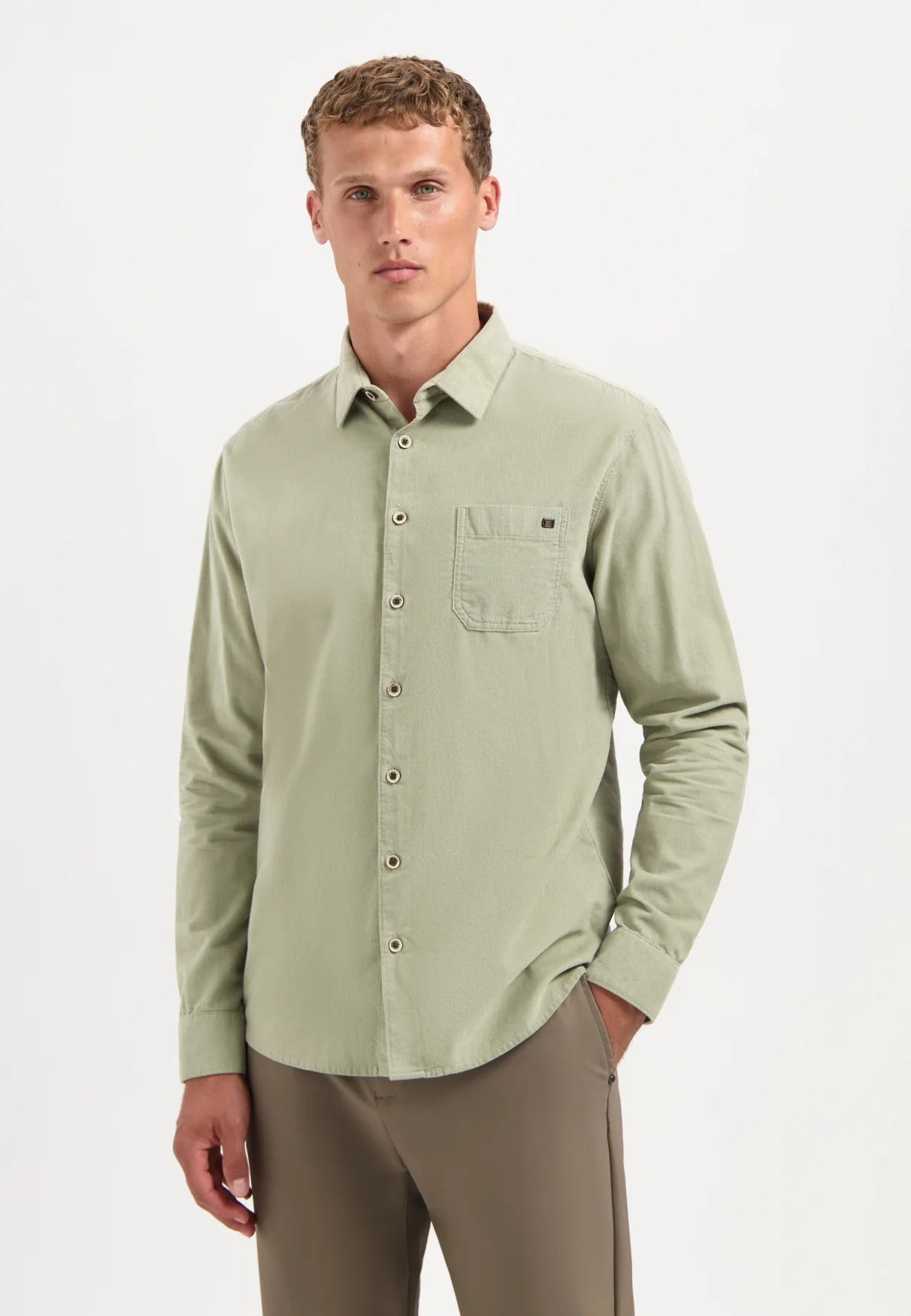 No Excess Heren overhemd 29430843 197 light moss