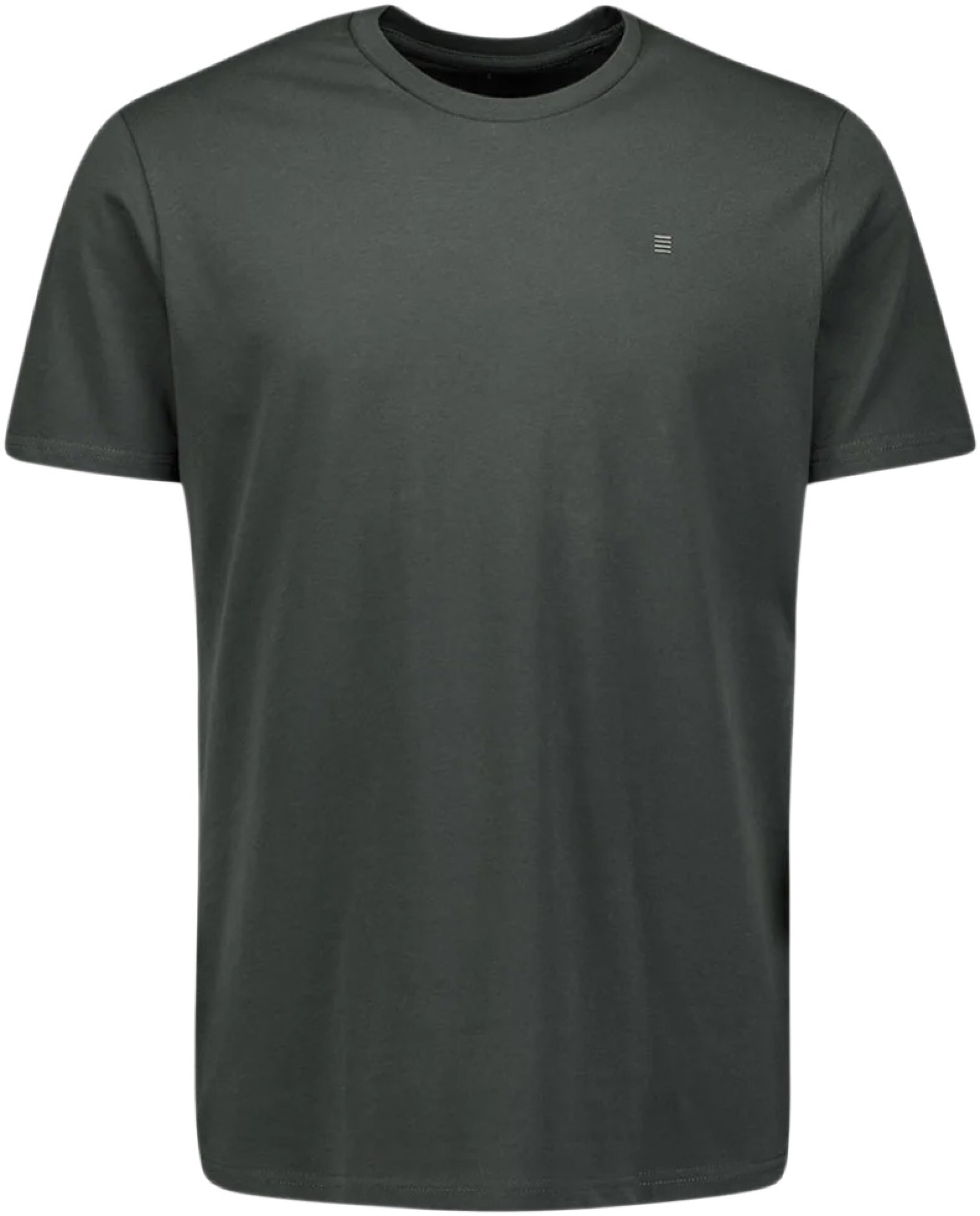 No Excess T-shirt crewneck solid basic dark steel