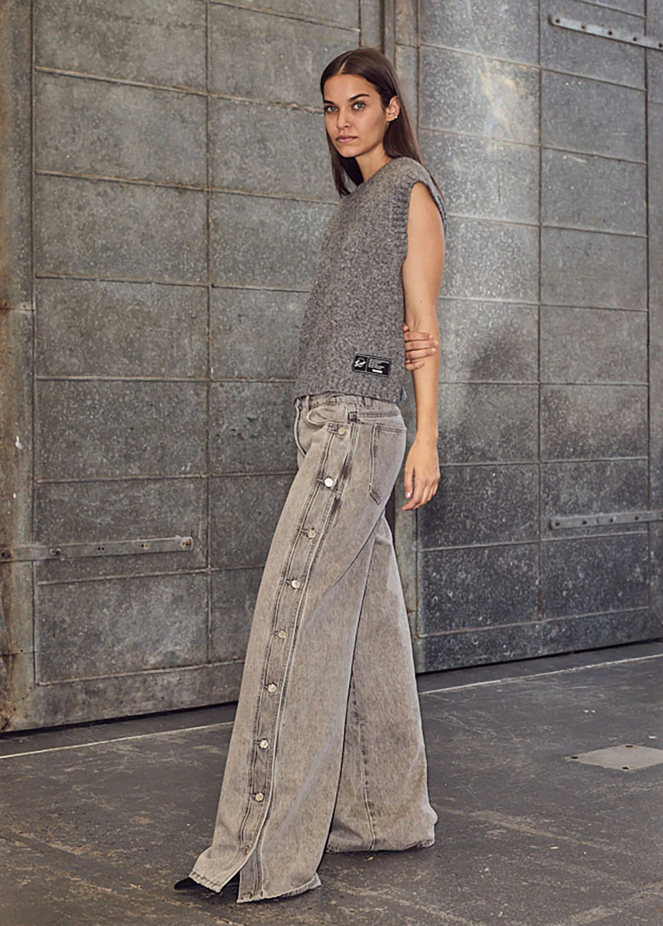 Haute L'Amitié Haute l’amitié side panel button tall jeans