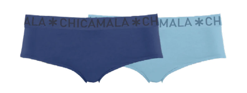 Muchachomalo Girls 2-pack hipster solid
