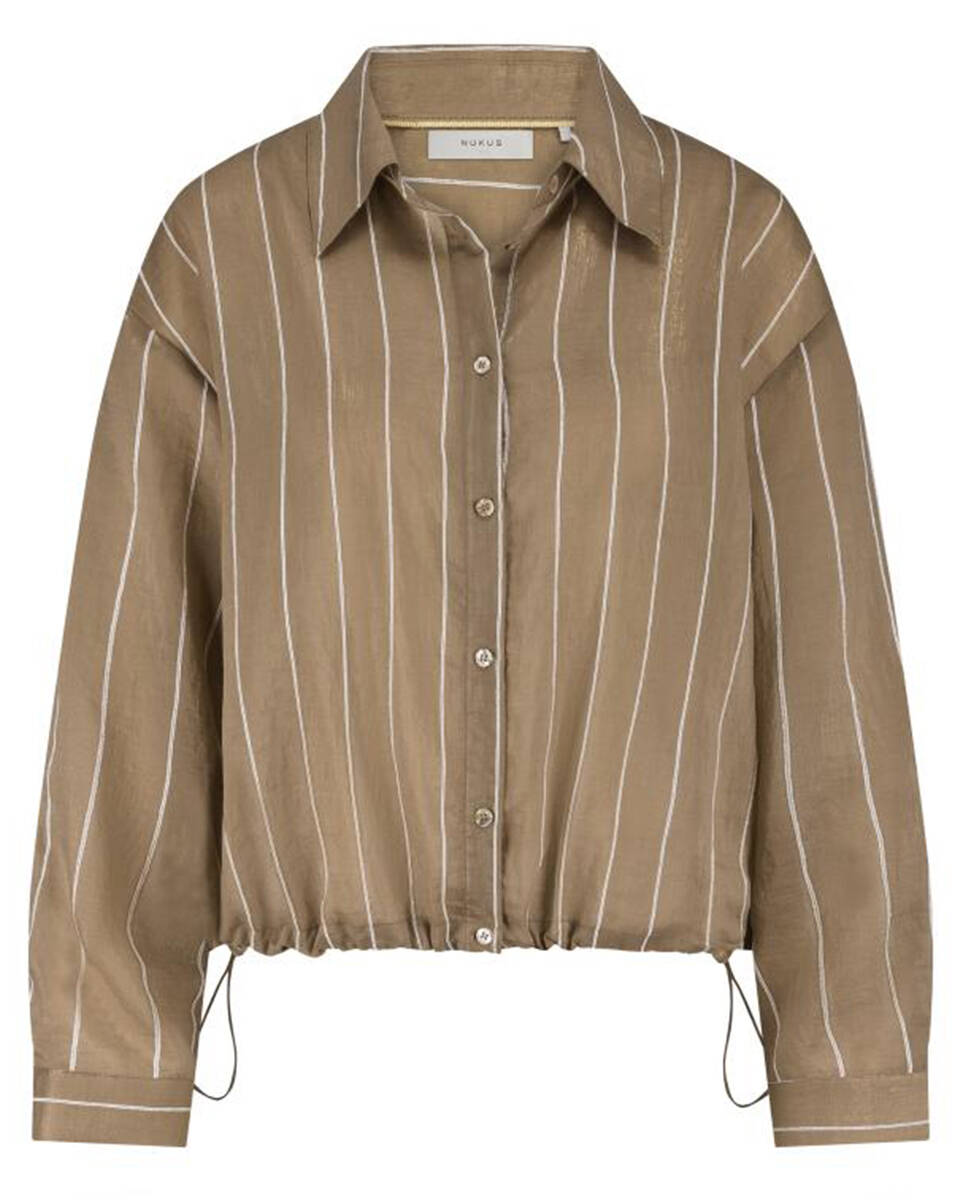 Nukus Blouse lange mouw nkf02011 iris