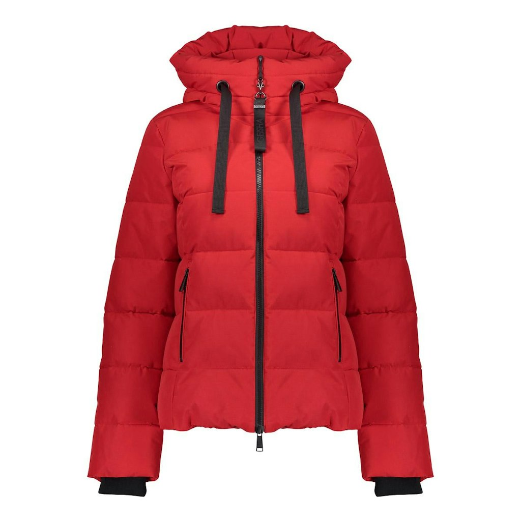 Geisha jacket with hood short 58518-12 450 red