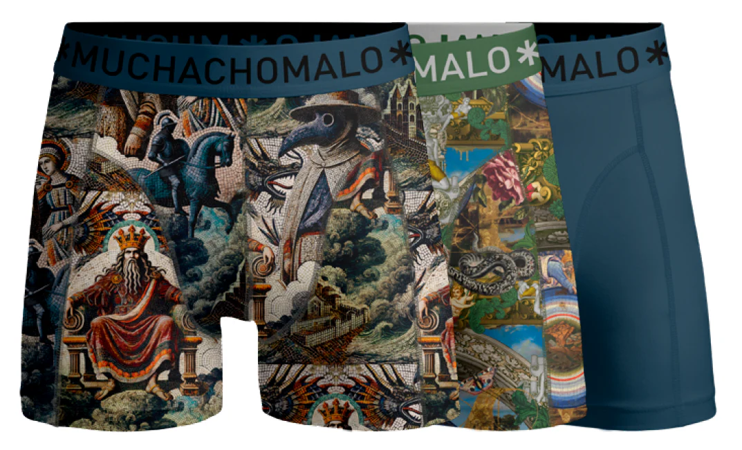 Muchachomalo Men 3-pack boxer shorts premodern