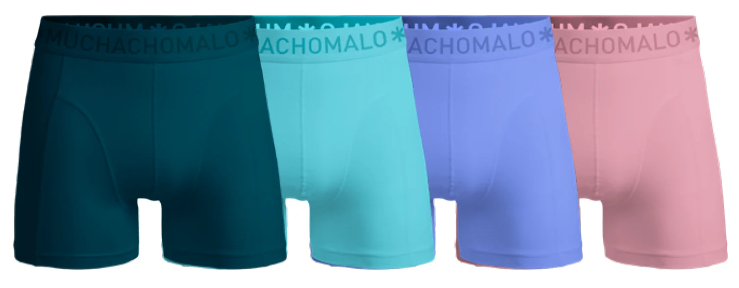 Muchachomalo Men 4-pack boxer shorts solid