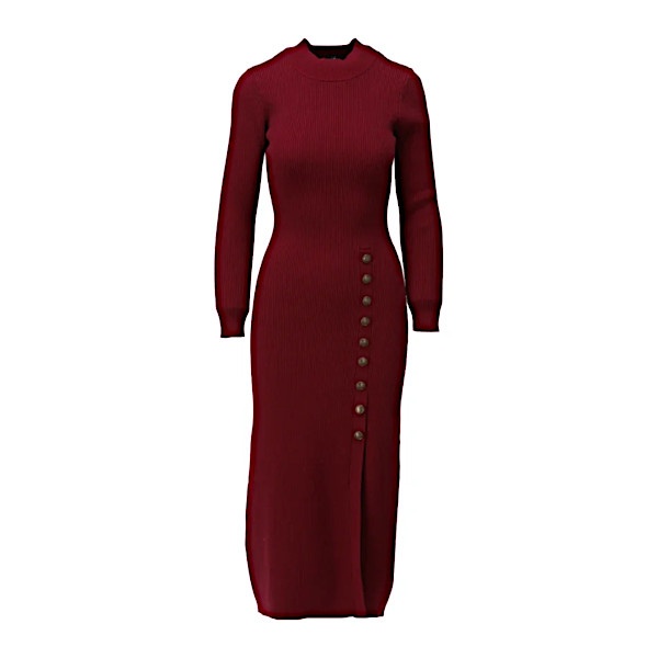 K-Design Jurk b870 burgundy