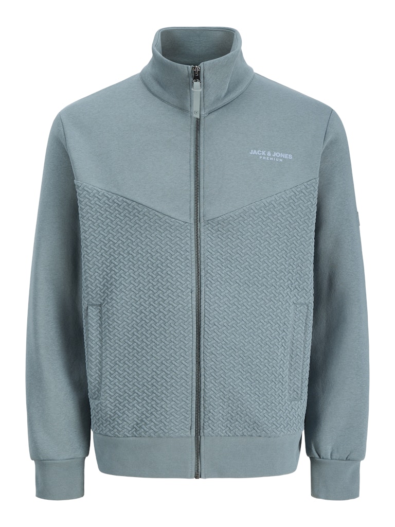 Jack & Jones Jprblufrankie sweat zip high neck aqua
