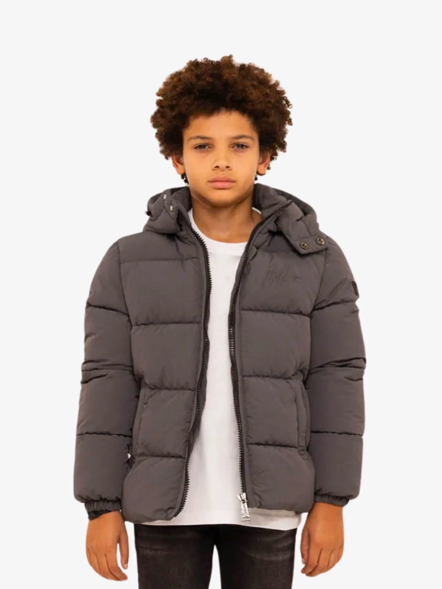 Malelions Jongens winterjas donn puffer