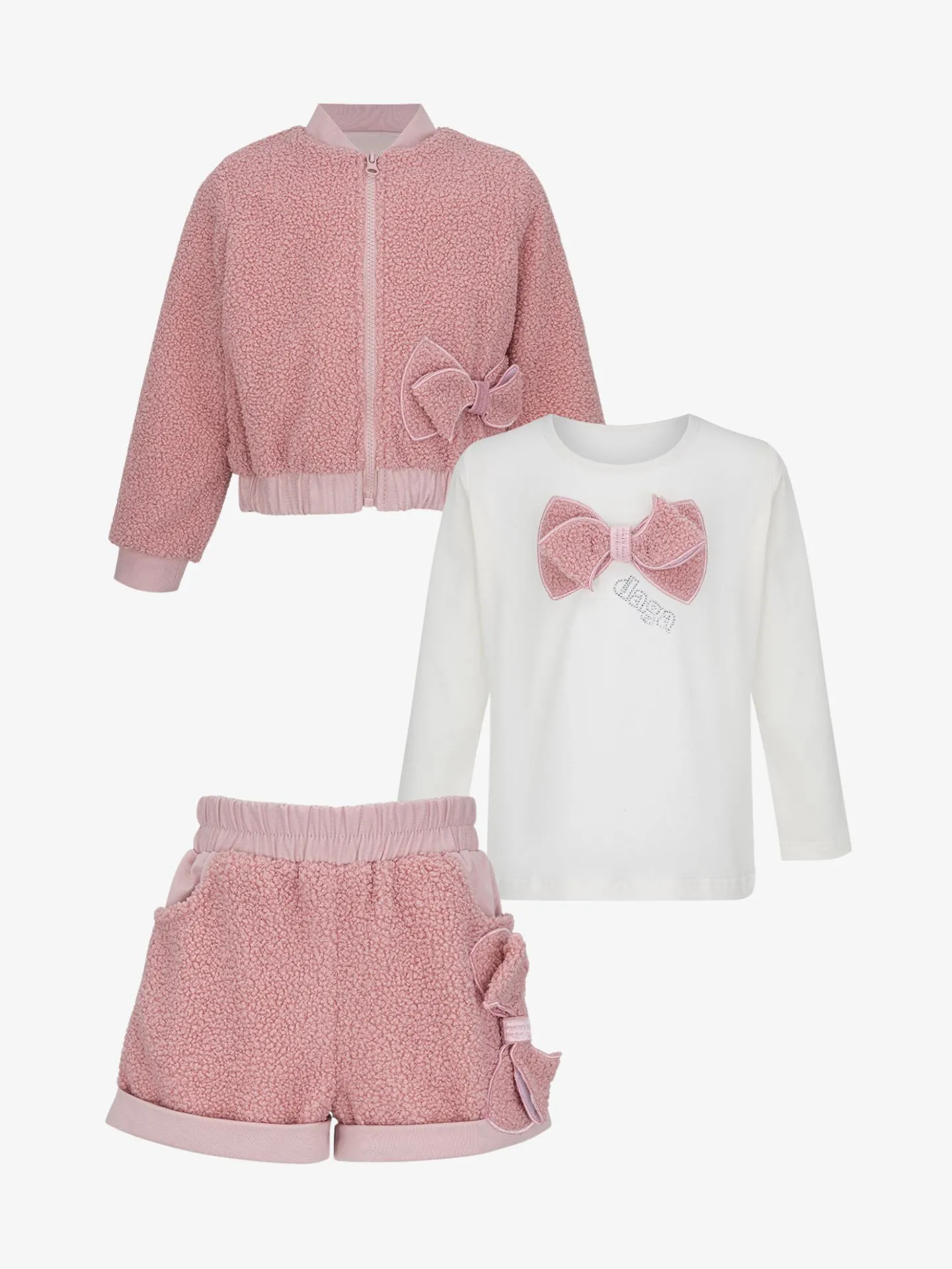 Daga Meisjes driedelige set fluffy chic