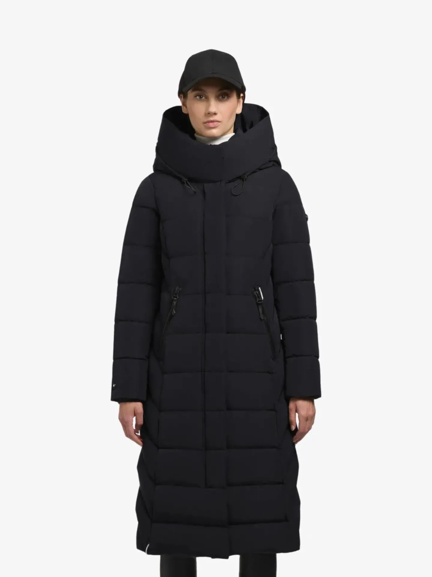 Khujo Lange winterjas sensy black