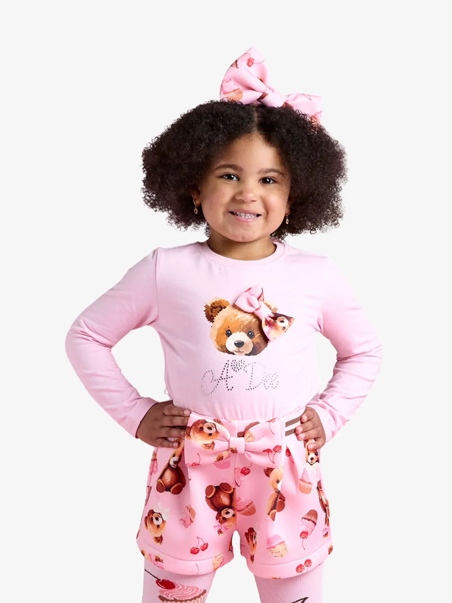 ADee Meisjes set short maya pink fairy