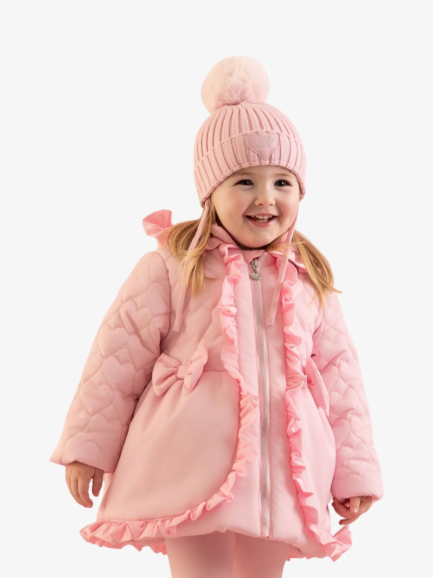 ADee Meisjes baby winterjas kaia pink fairy