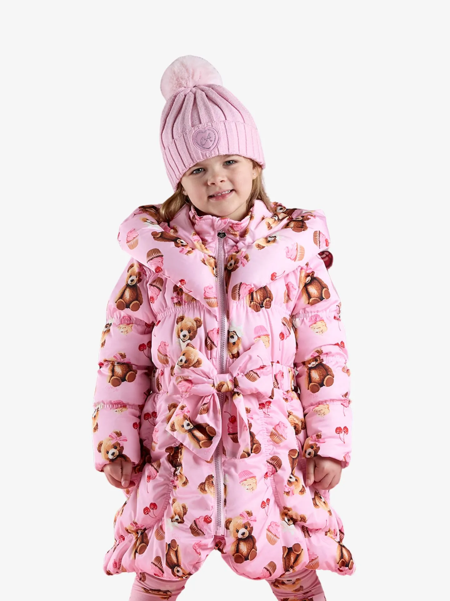 ADee Meisjes winterjas lauren pink fairy