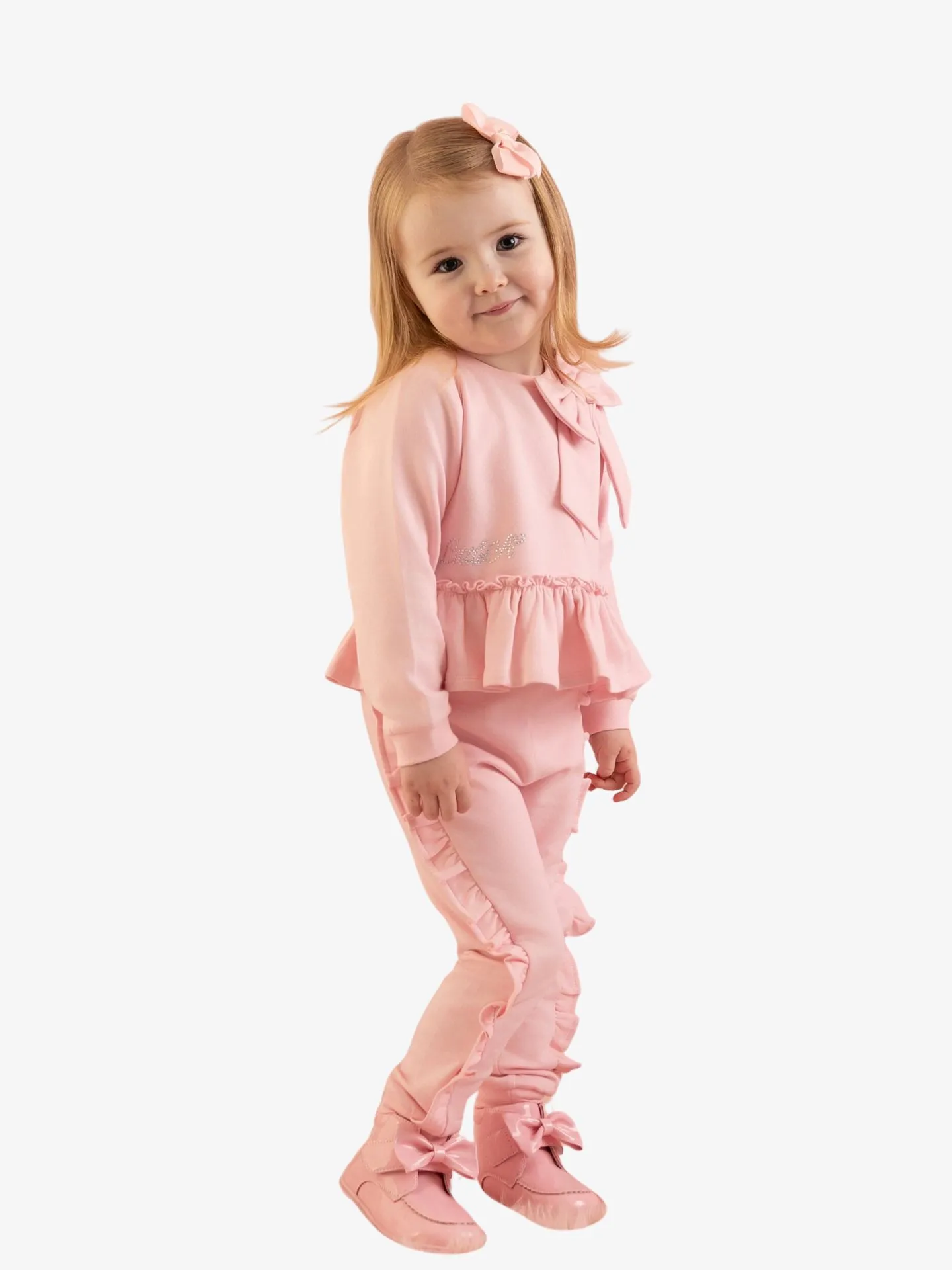 ADee Meisjes baby joggingpak jasmine pink fairy