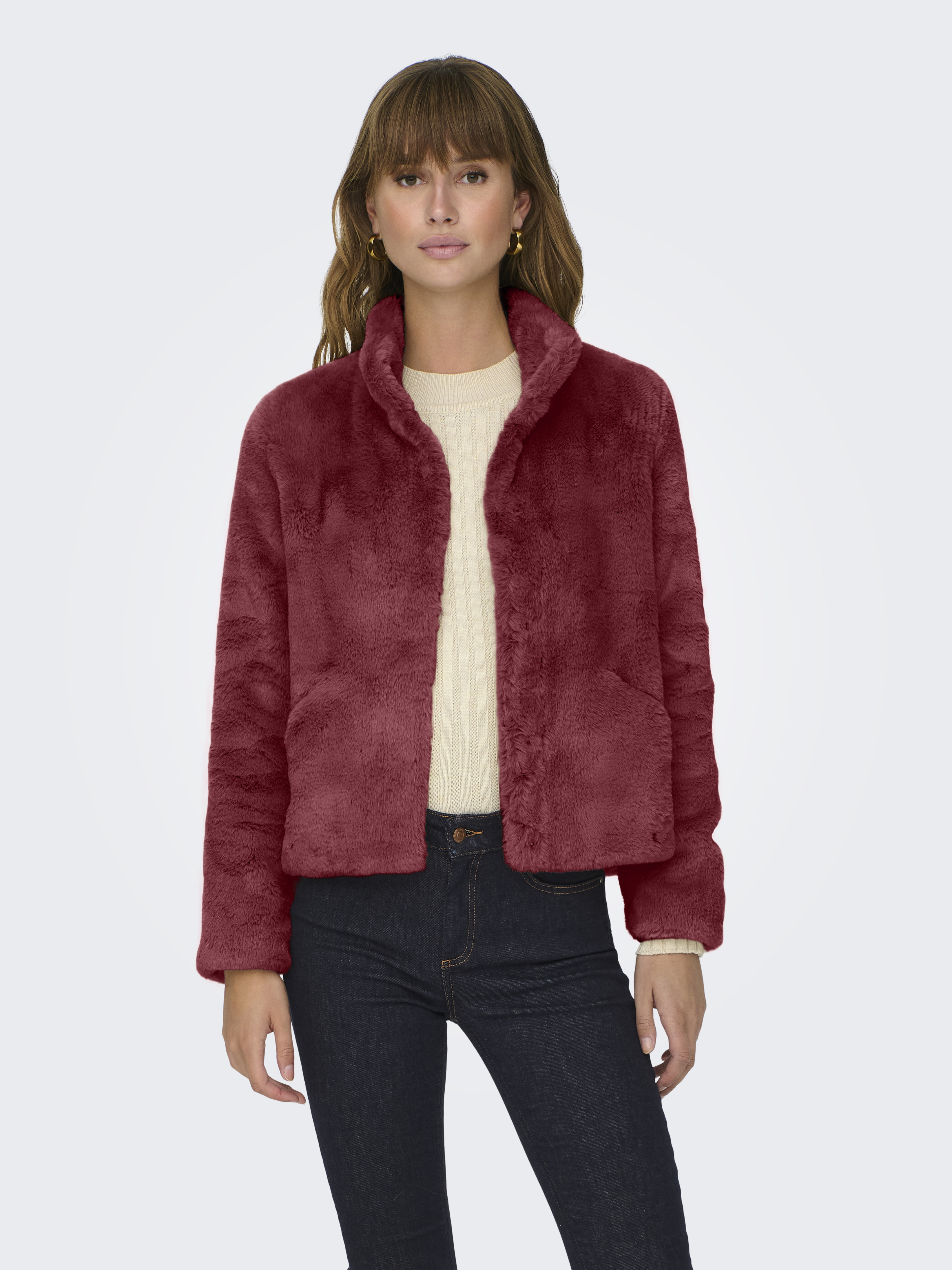 Only Onlnewvida faux fur jacket cc otw