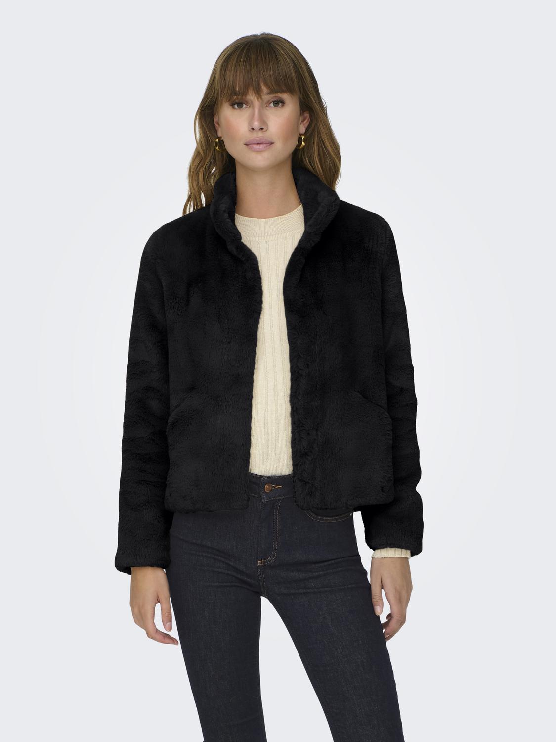 Only Onlnewvida faux fur jacket cc otw