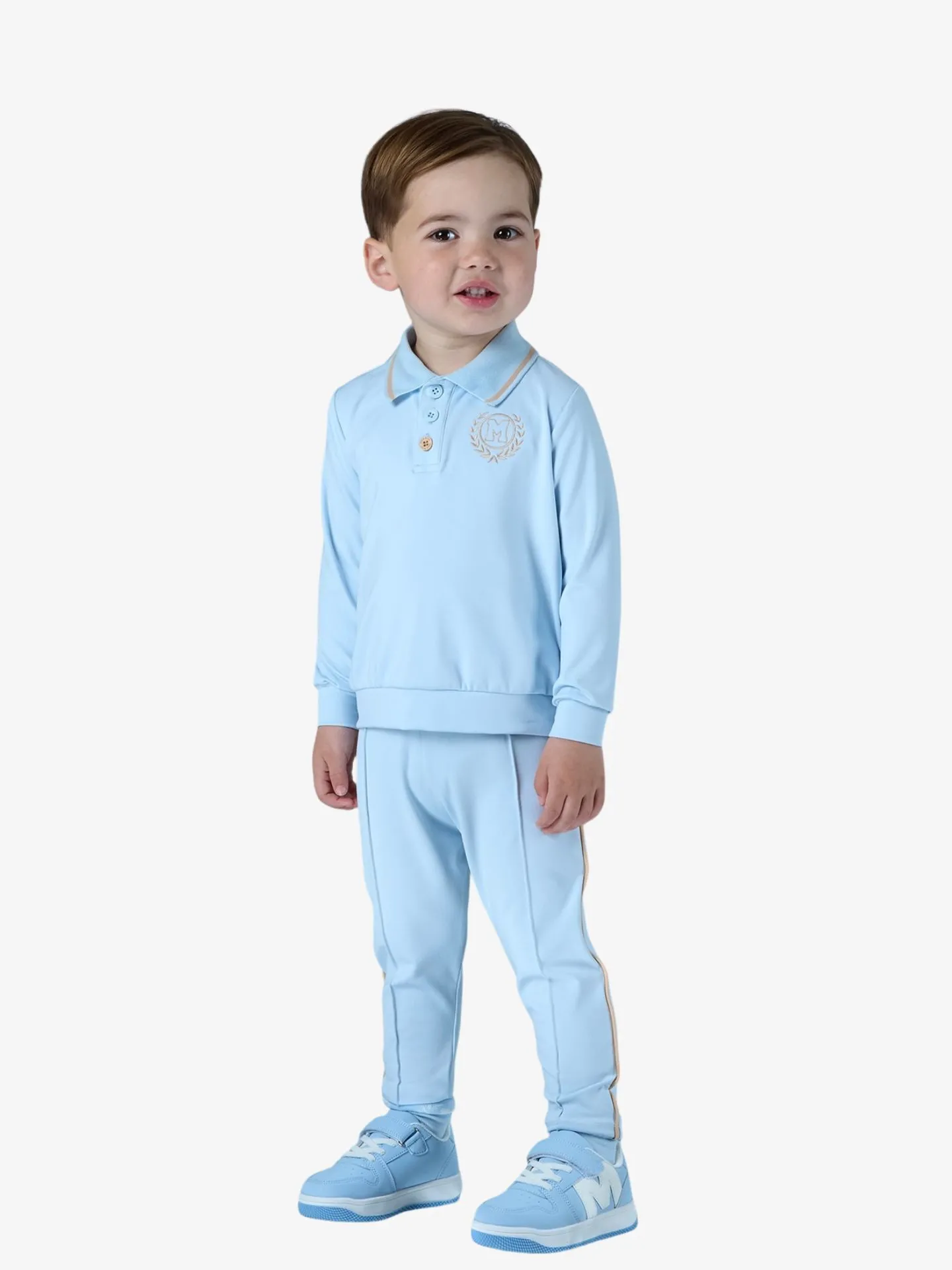 Mitch & Son Jongens joggingpak jordan polo sky blue