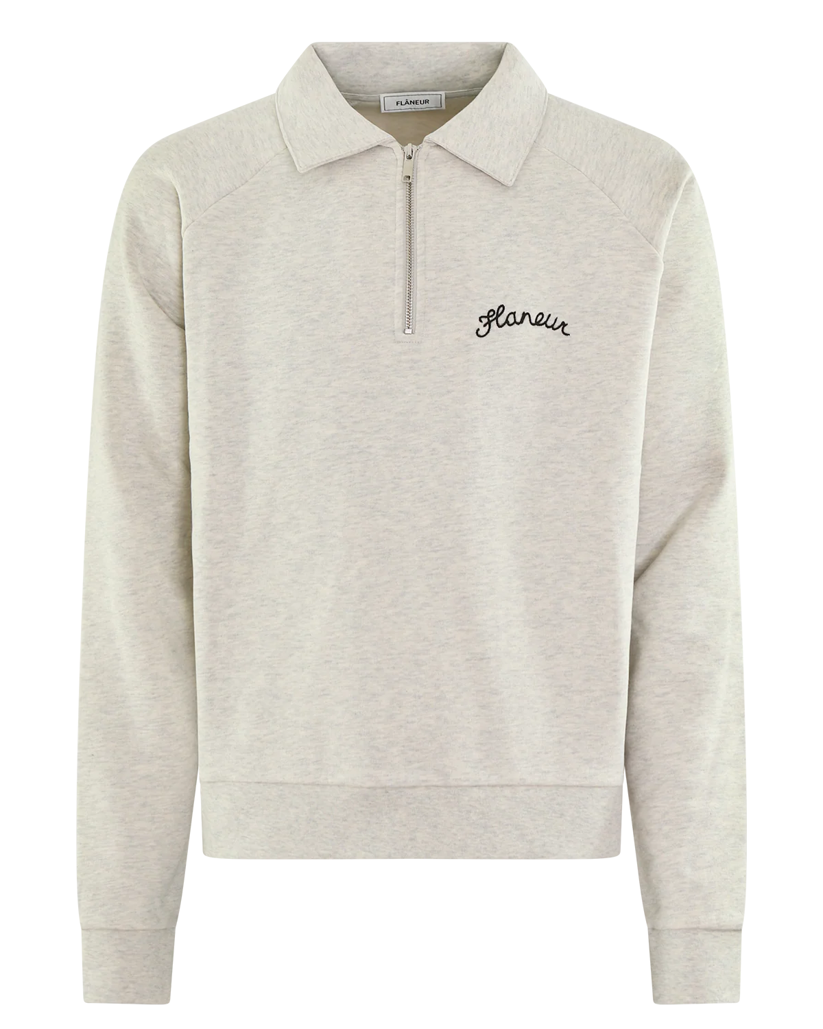 Flaneur Homme Heren signature raglan half zip