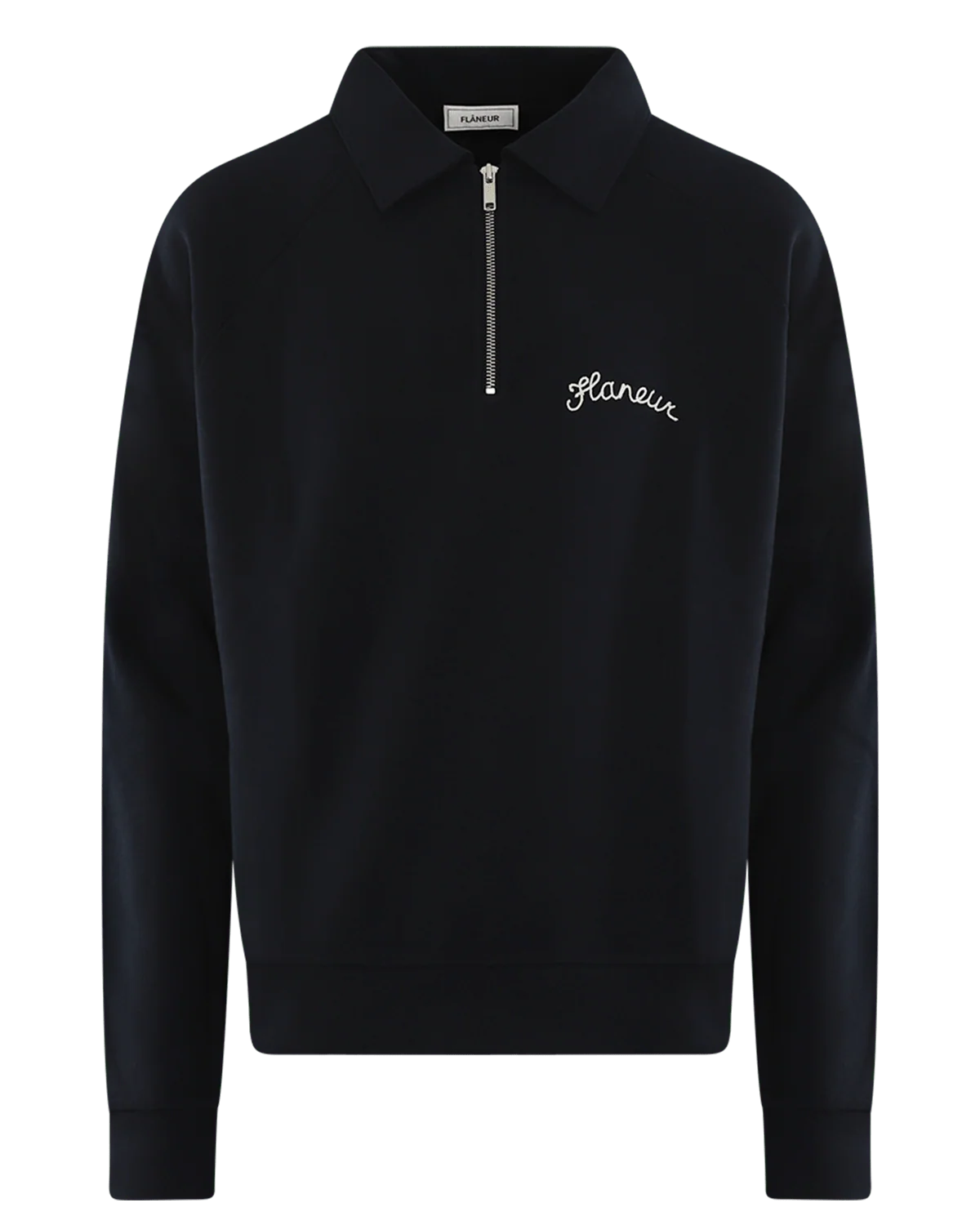 Flaneur Homme Heren signature raglan half zip