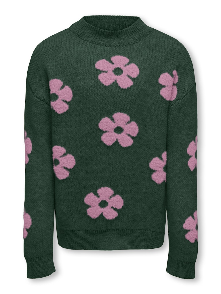 Only Kognaja ls flower pullover knt dessin
