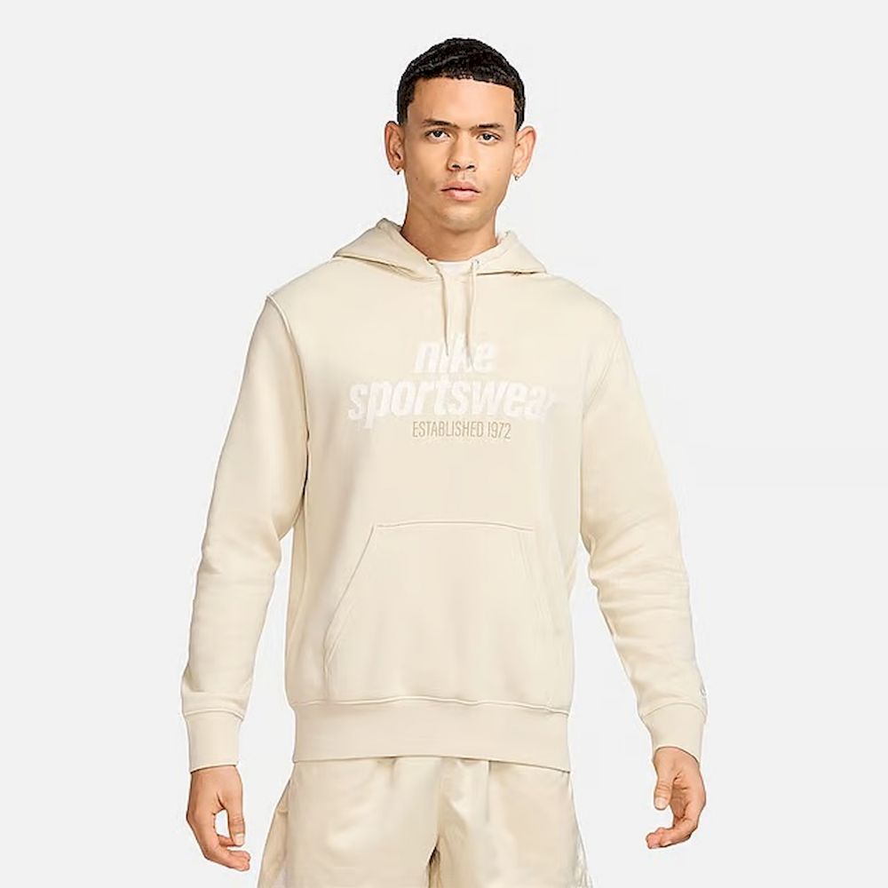 Nike club men's fleece hoodie sport t-shirt korte mouw heren -