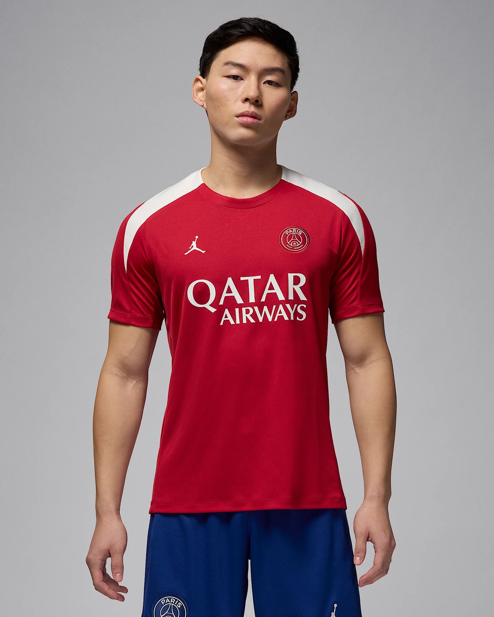 Nike psg m nk df strk ss top k 4th trainingshirt replica voetbal -