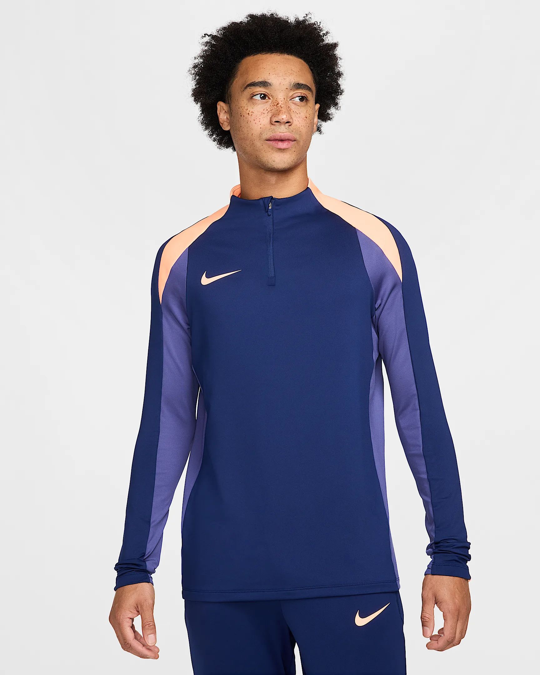 Nike strike men's dri-fit soccer 1/ t-shirt voetbal train lm heren -
