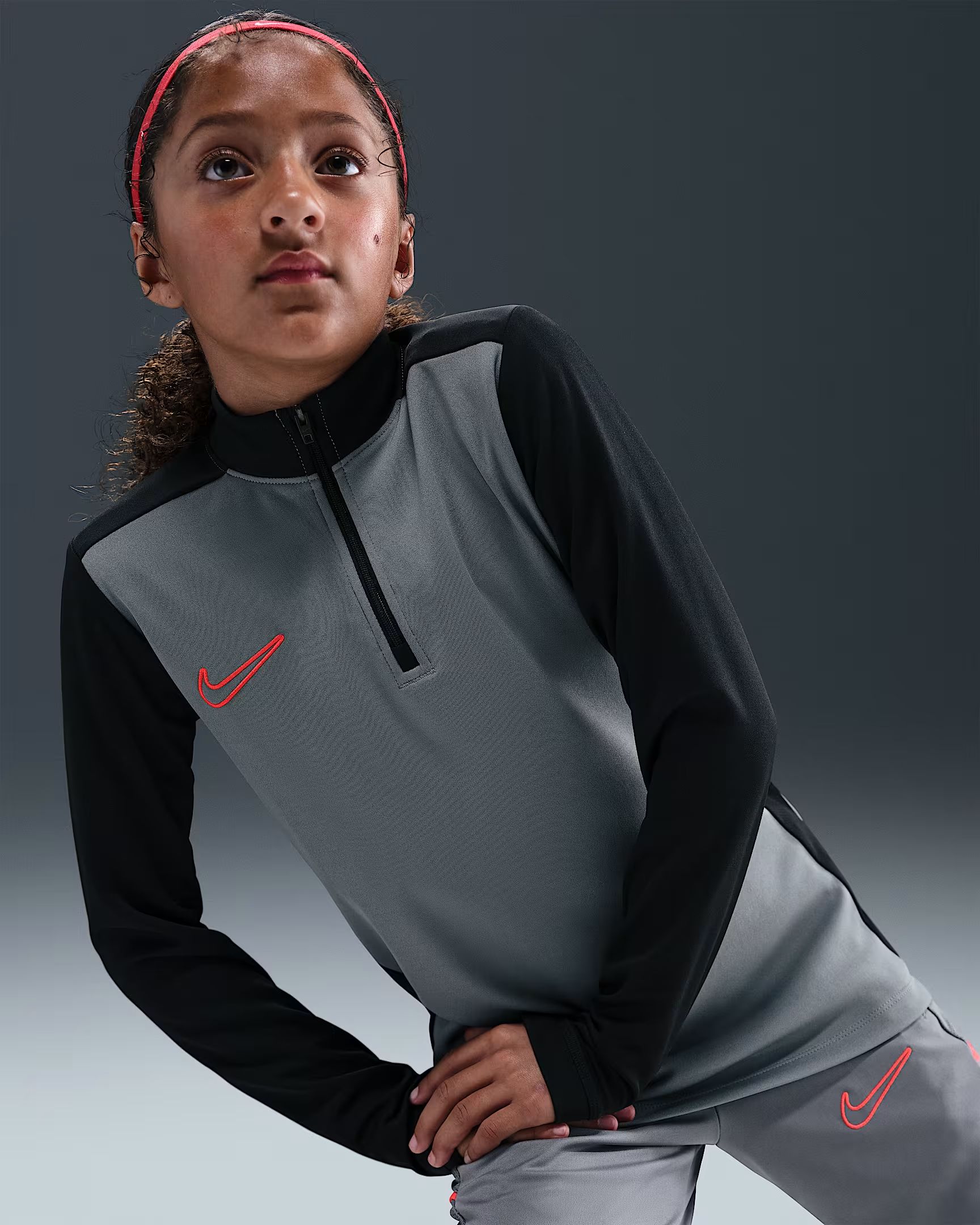 Nike academy big kids' dri-fit longsleeve shirt t-shirt voetbal train lm jonge -