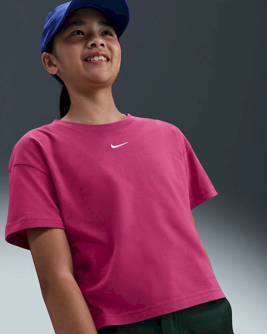 Nike Sportswear essential big kids' t-shirt sport t-shirt korte mouw meisjes -