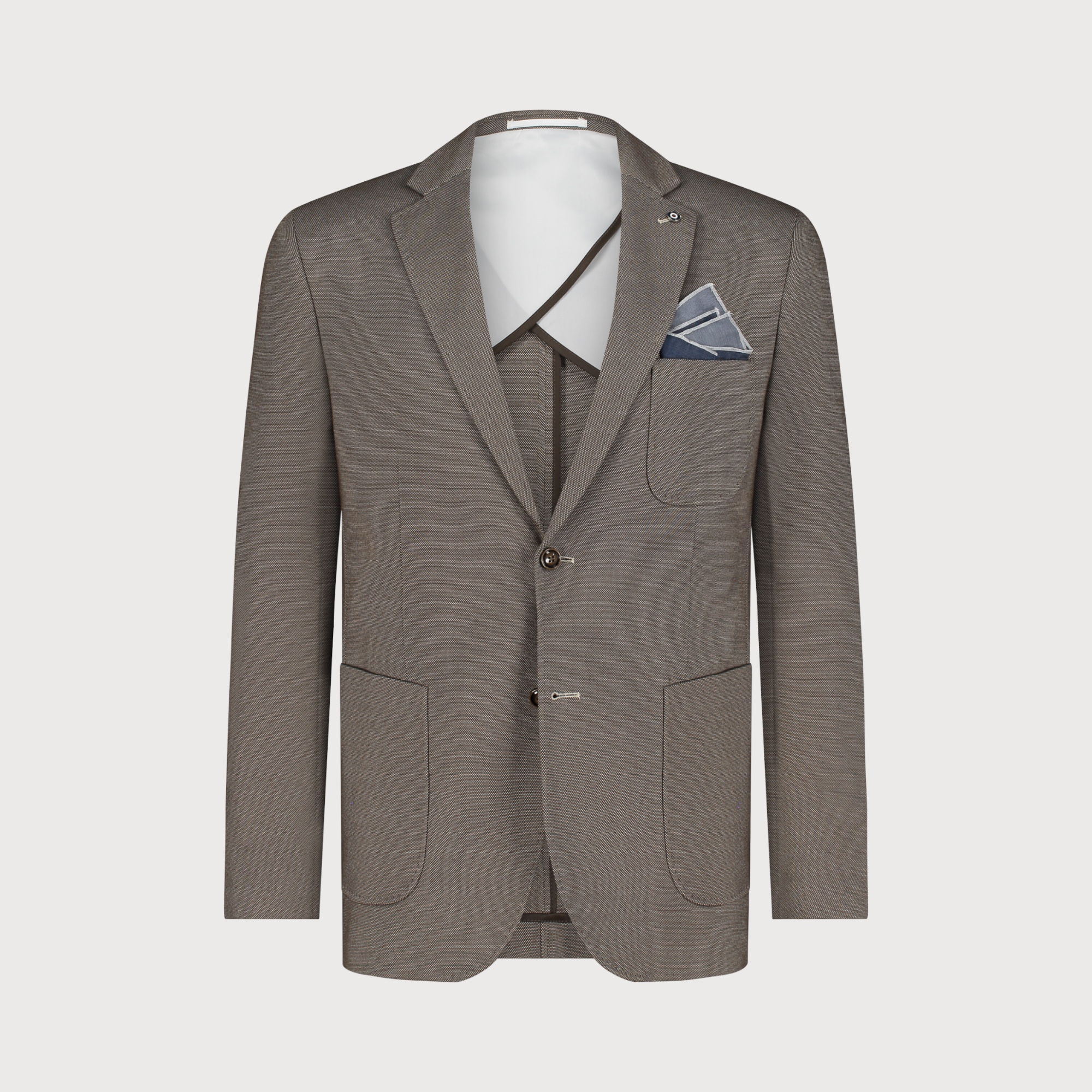 Blue Industry chino blue jacket jbi-m20 brown
