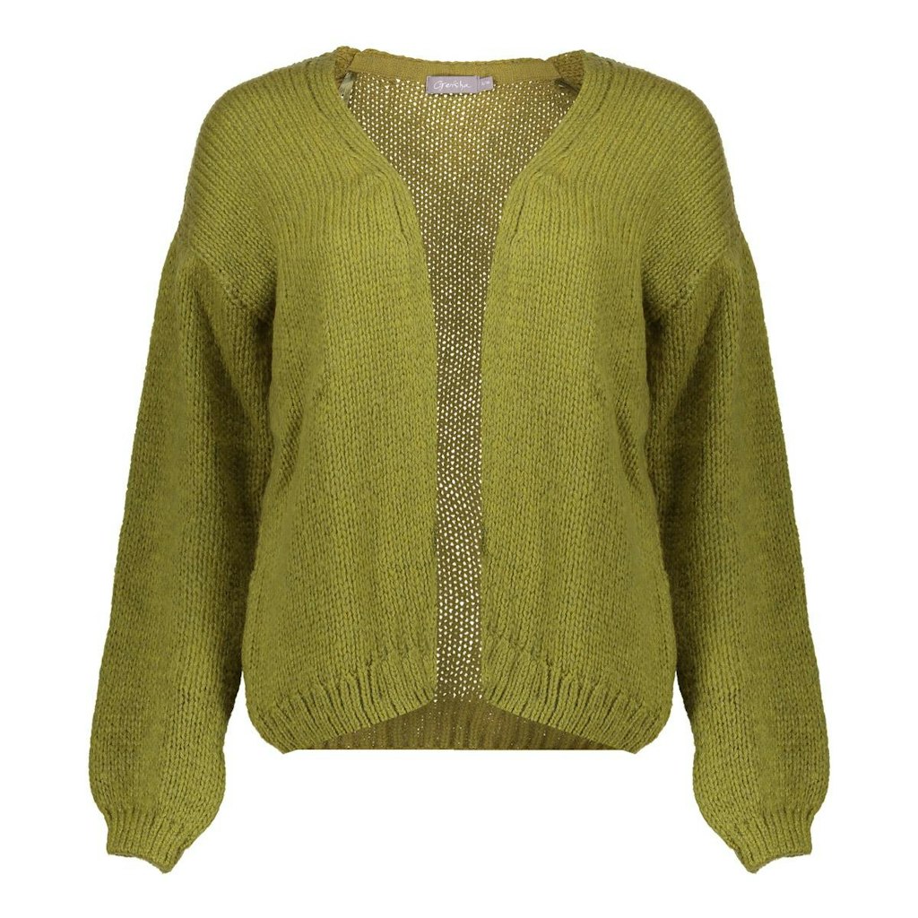 Geisha cardigan basic 54606-70 570 moss