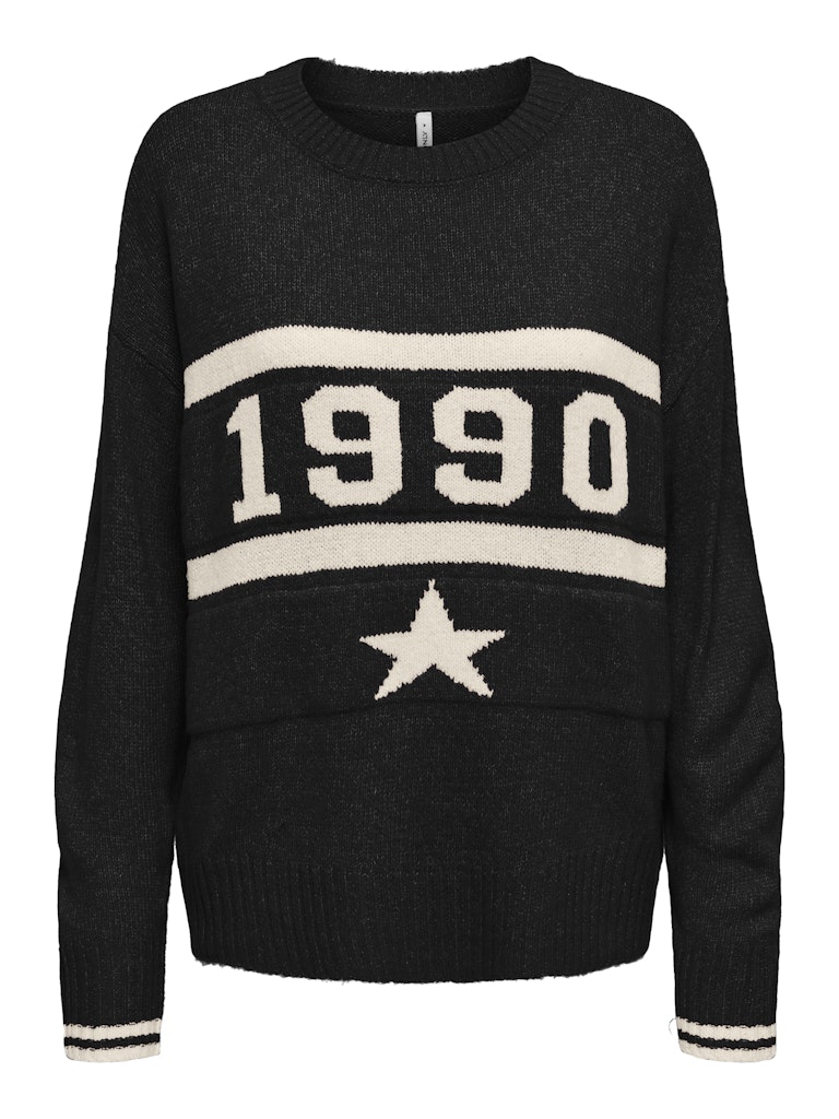 Only onltrain ls text o-neck cc knt 15350823 -