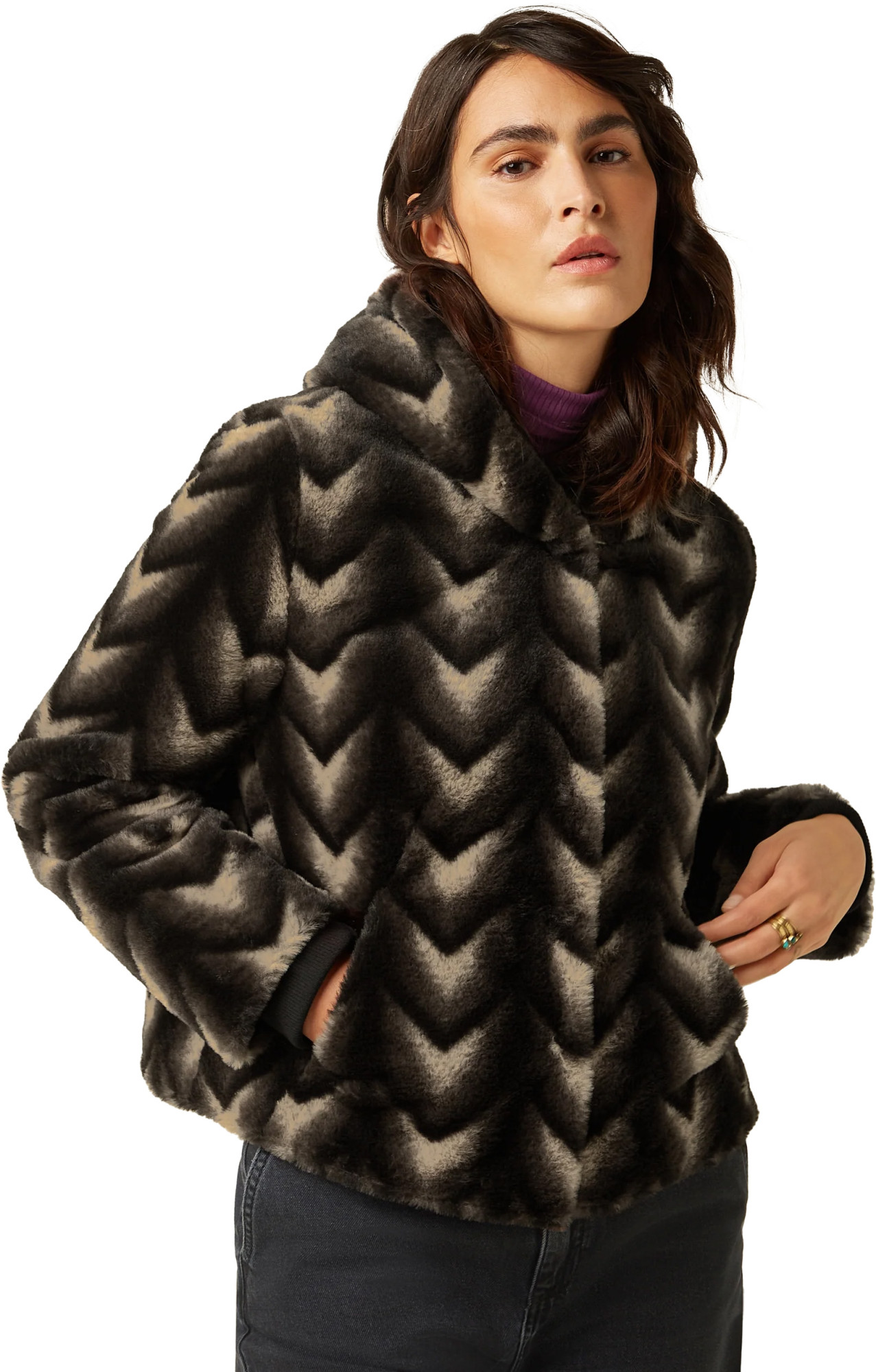 King Louie Judy coat deco fur
