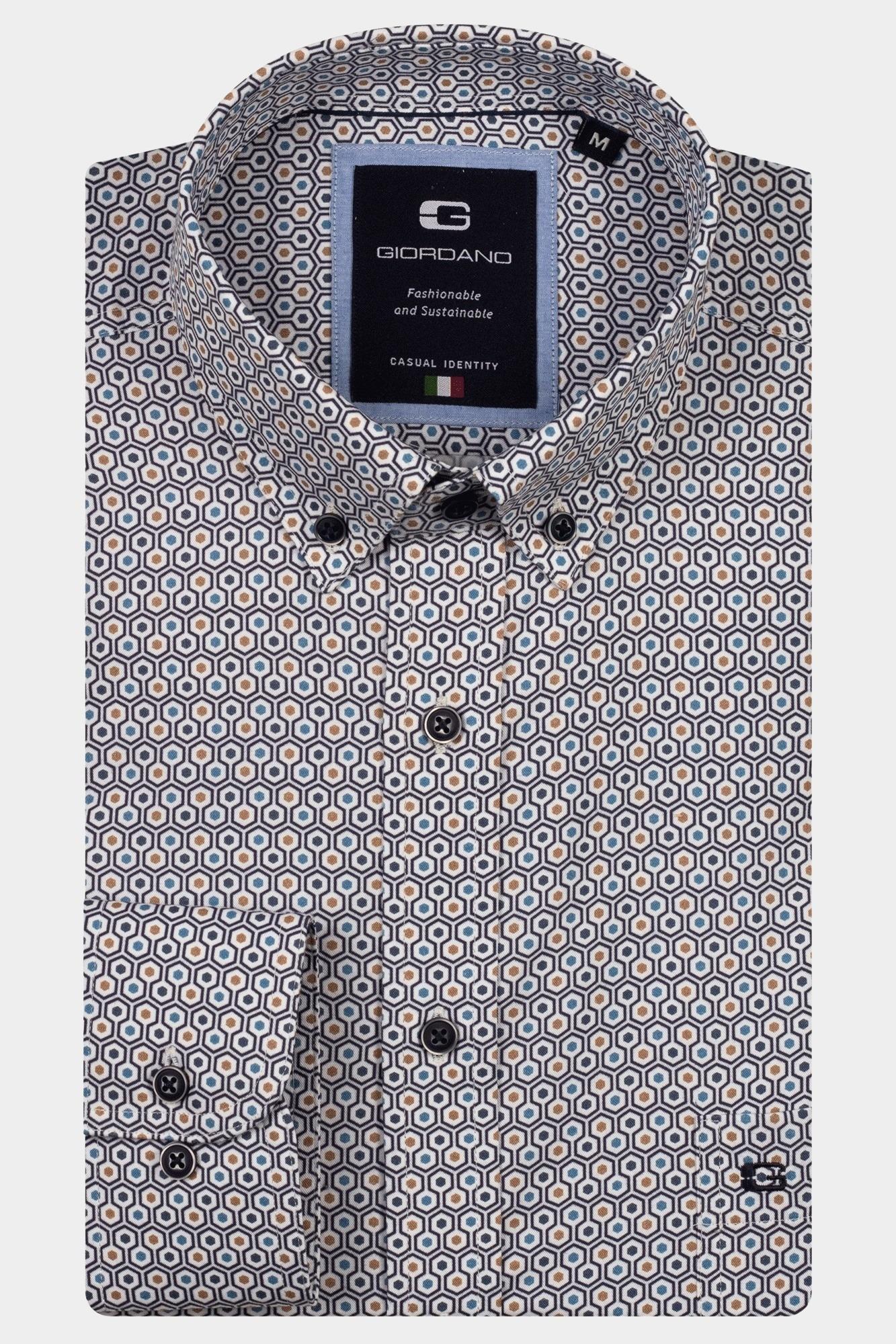 Giordano Casual hemd lange mouw brando long sleeve button dow 527041/60