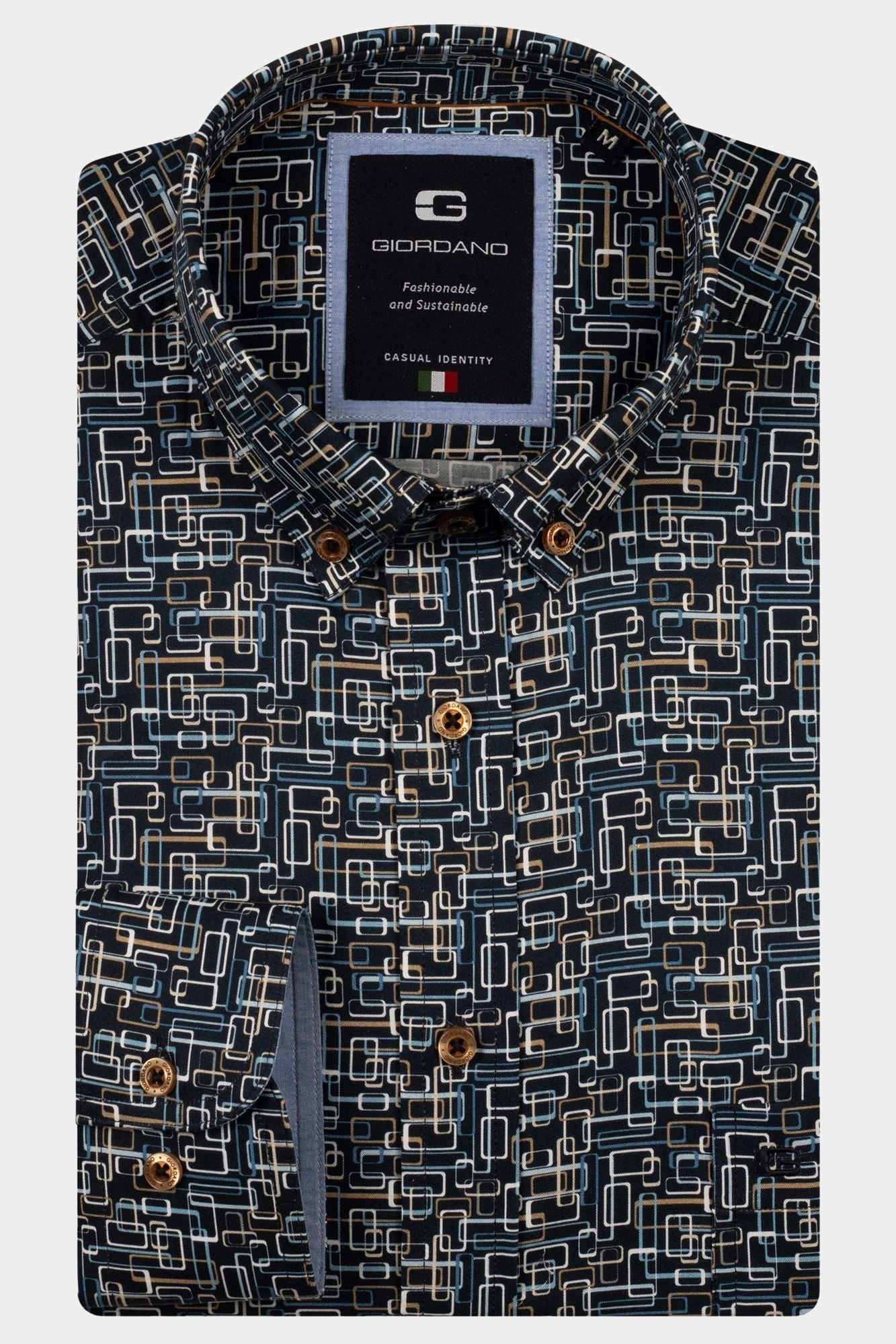 Giordano Casual hemd lange mouw brando long sleeve button dow 527034/60
