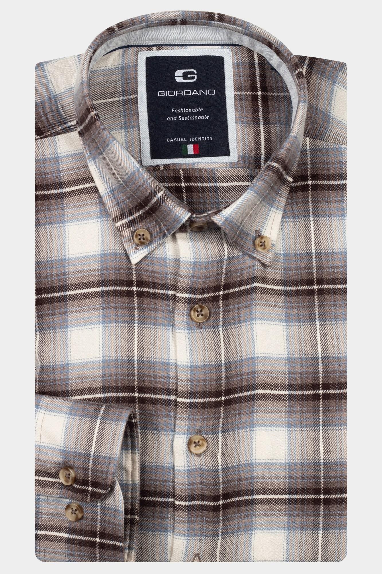 Giordano Casual hemd lange mouw loretto long sleeve button do 527836/80