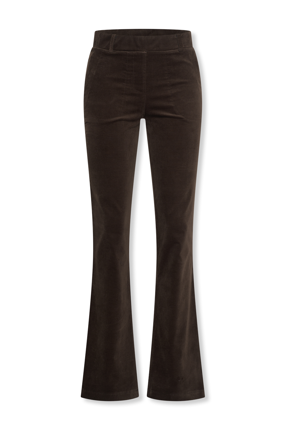 Helena Hart 7559 broek flair velvet choco