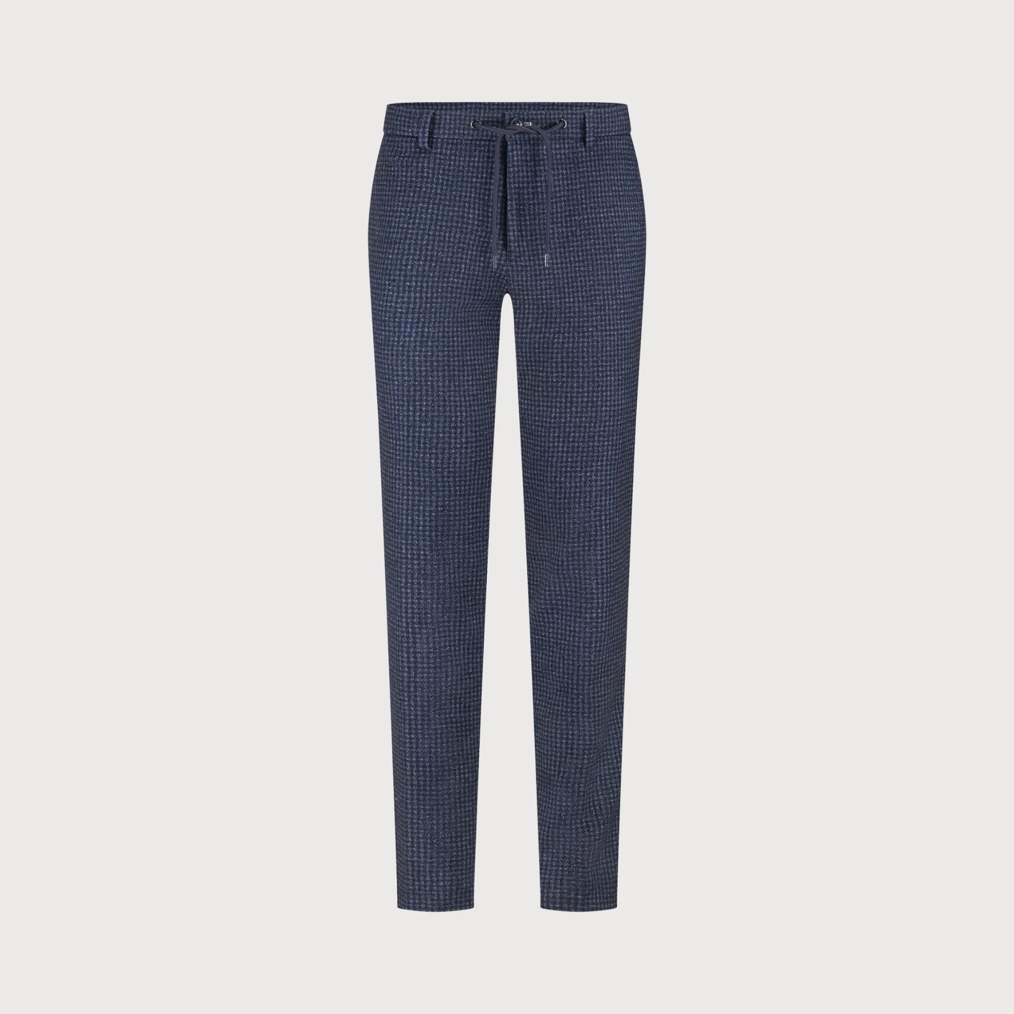 Blue Industry De chino met ruitmotief |