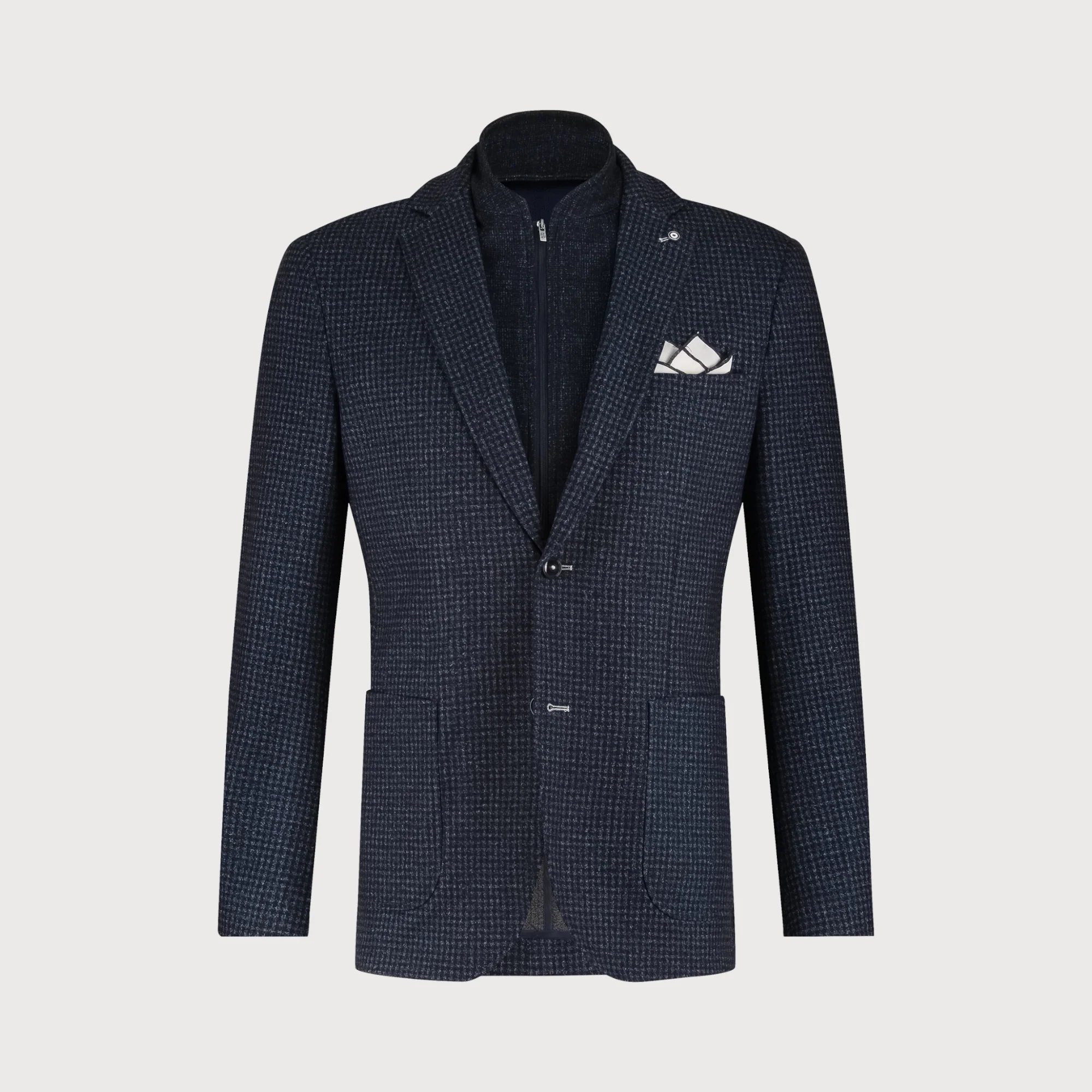 Blue Industry Het colbert met ruitmotief |