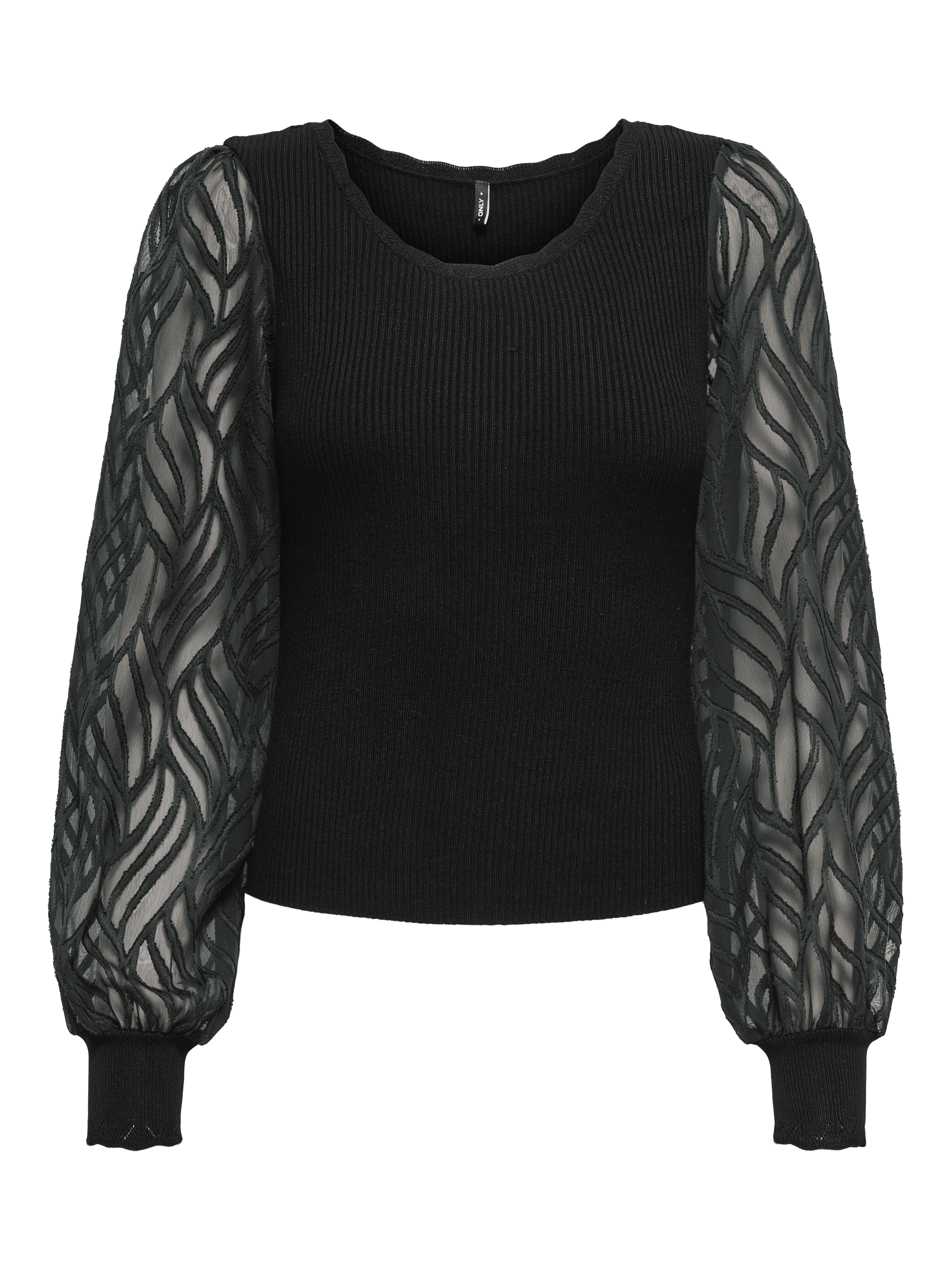 Only Onljulie ls rib mix o-neck cc knt