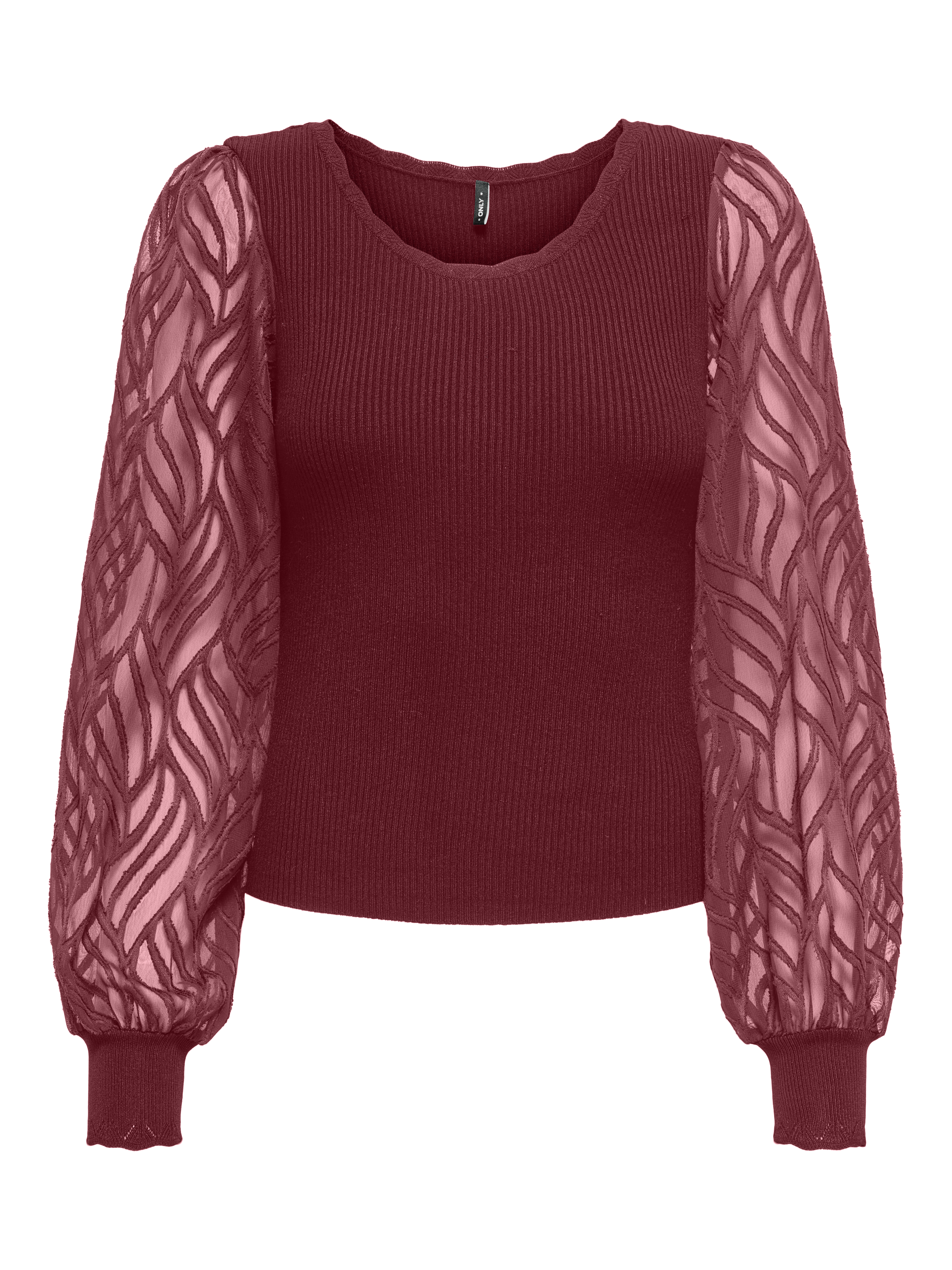 Only Onljulie ls rib mix o-neck cc knt