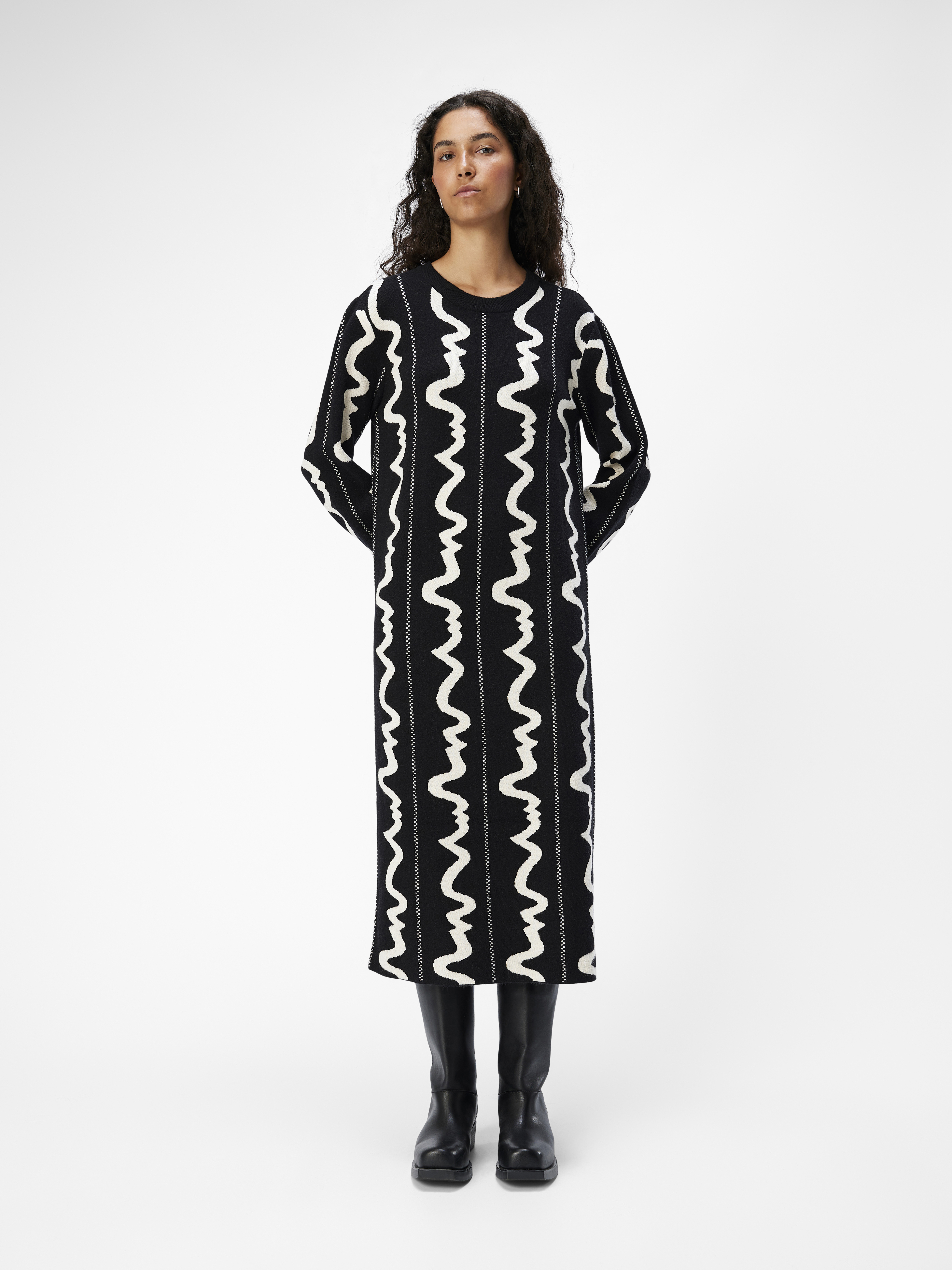 Object Objray l/s long dress noos